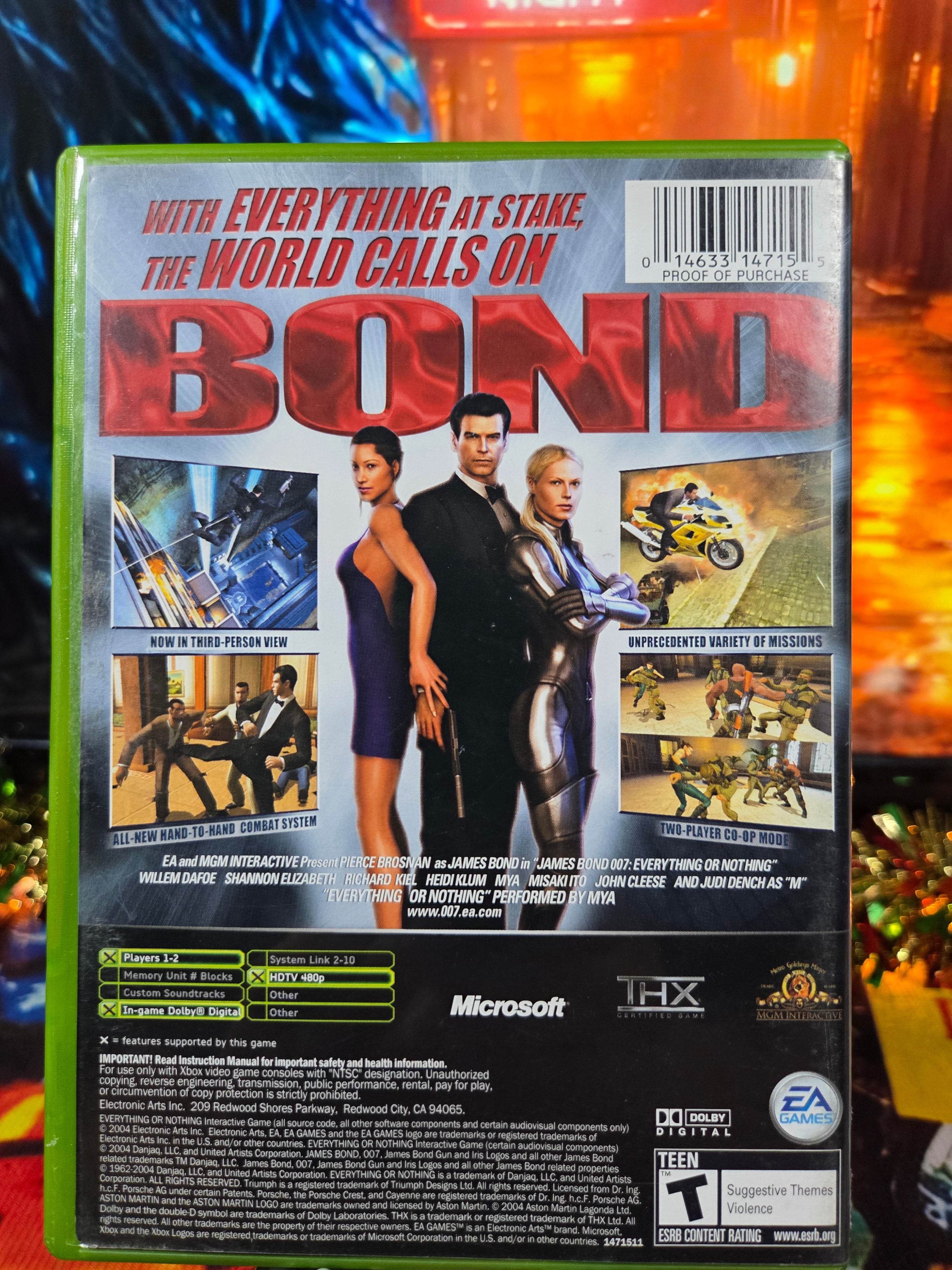 007 EVERYTHING OR NOTHING-XBOX