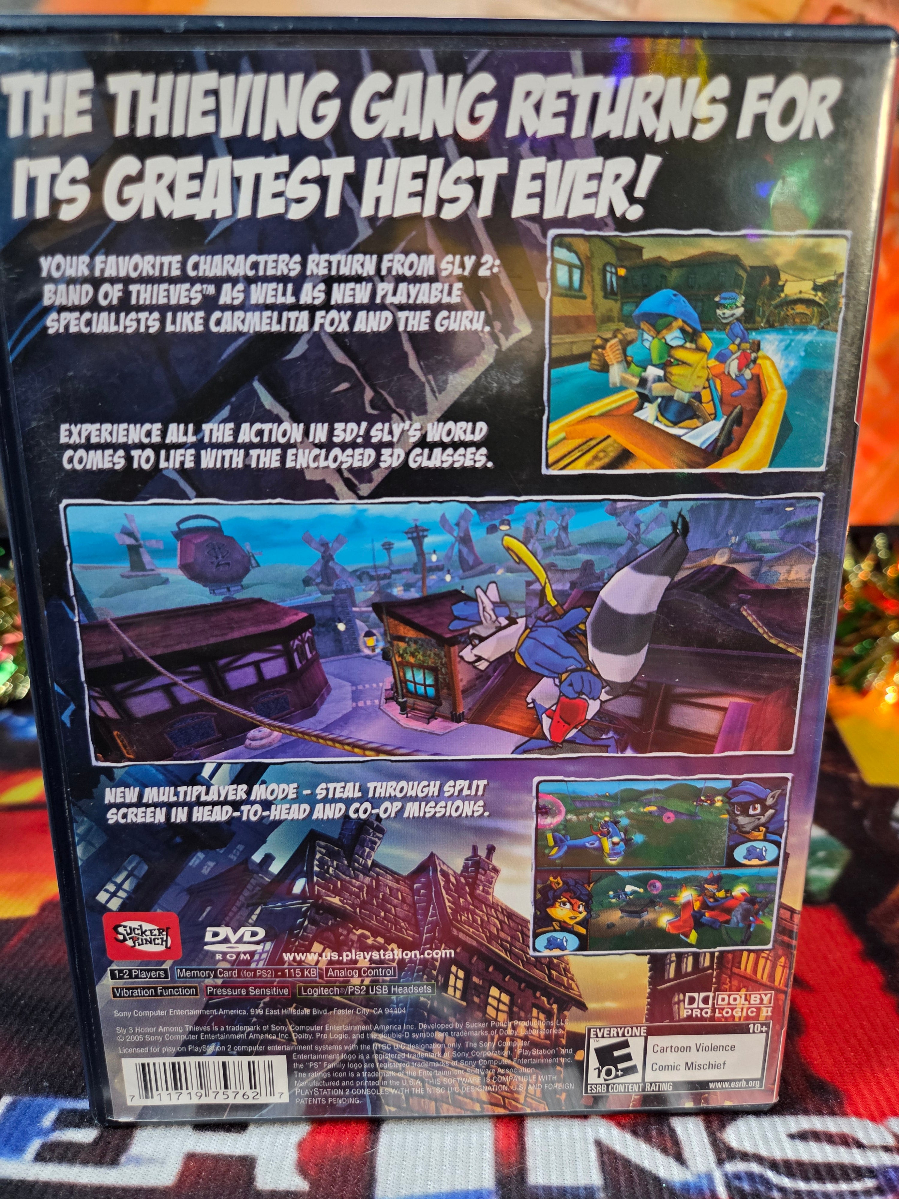 SLY 3 HONOR AMONG THIEVES-PS2