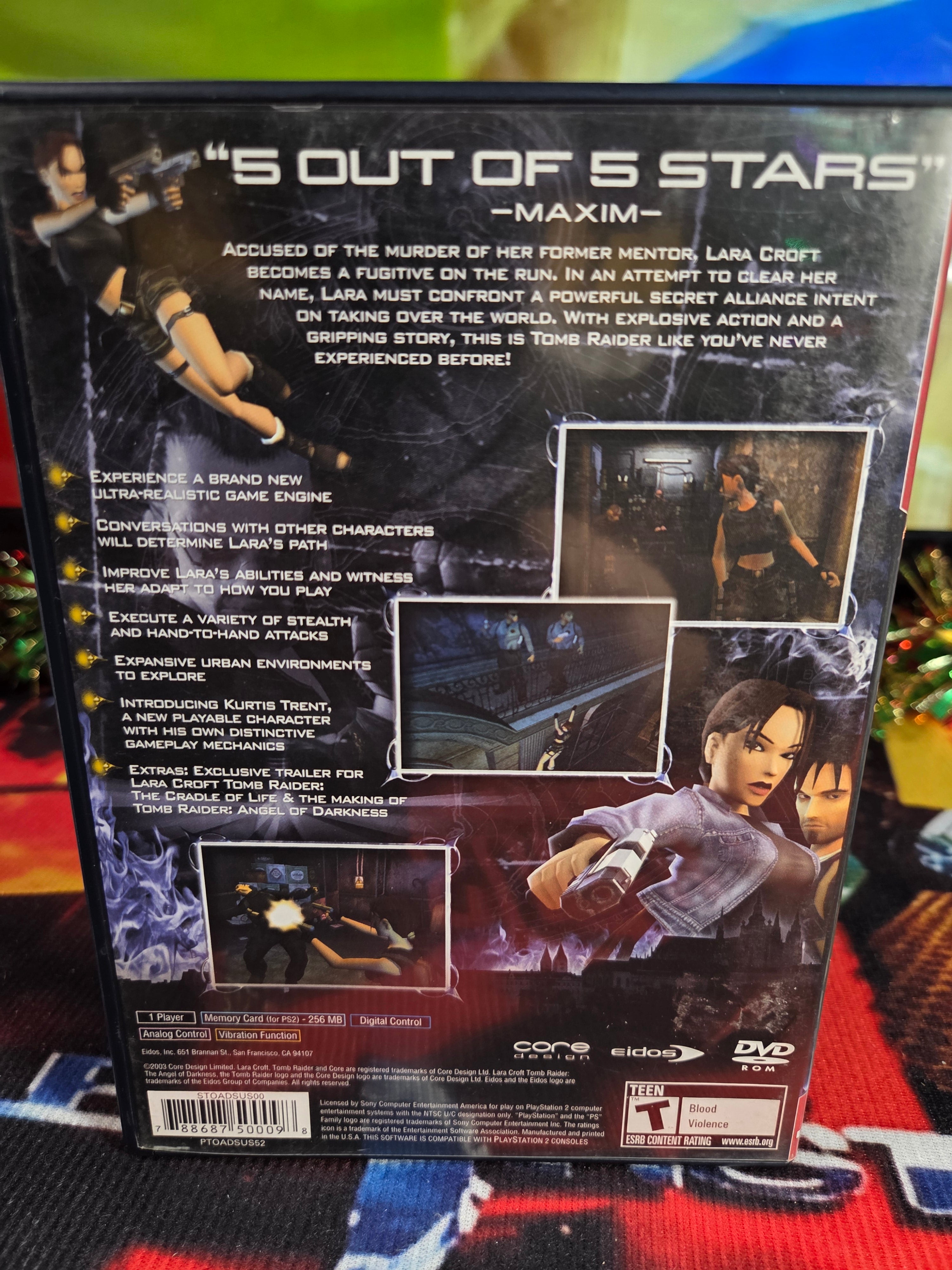 TOMB RAIDER THE ANGEL OF DARKNESS-PS2