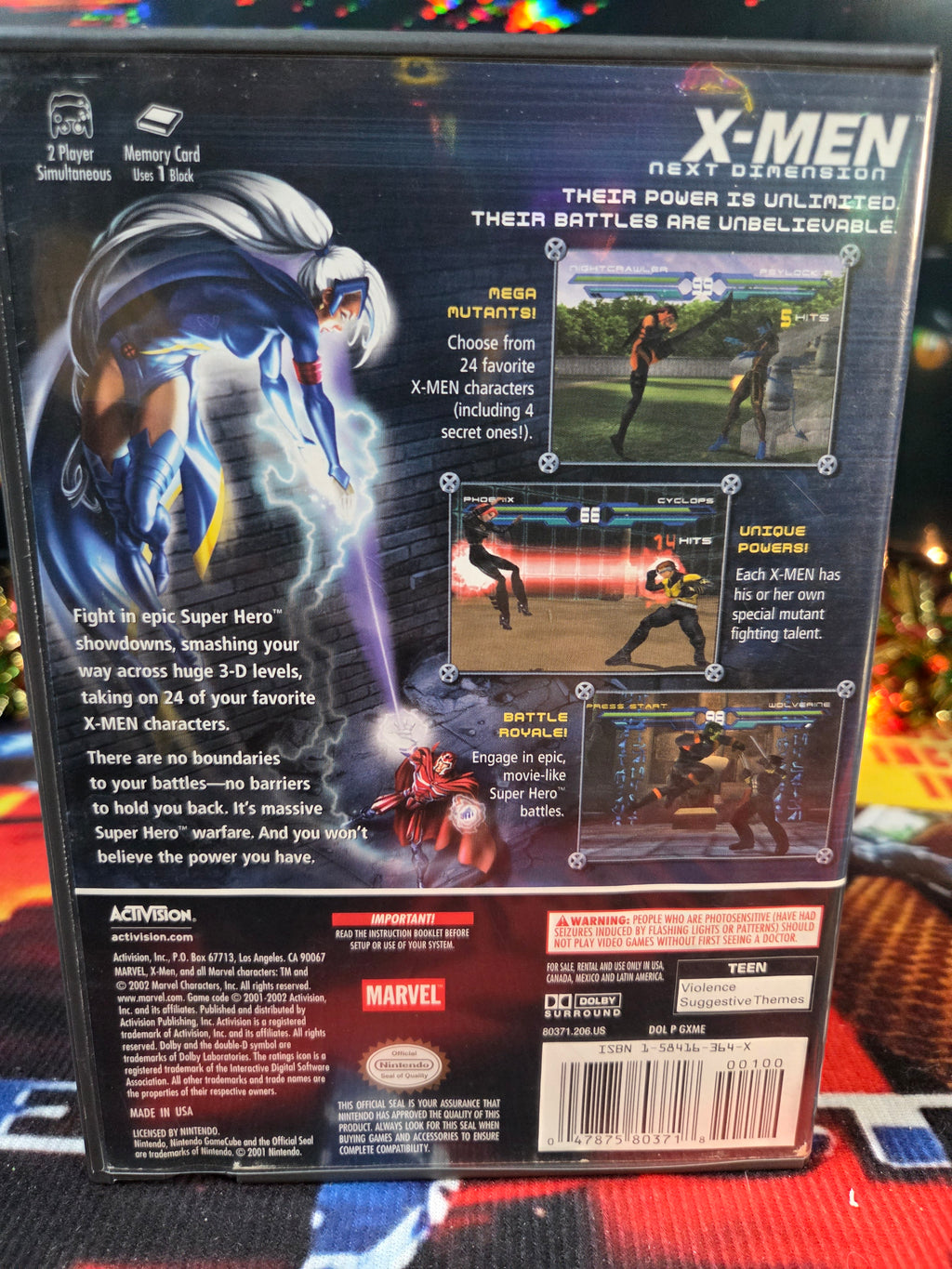 X MEN NEXT DIMENSION-GAMECUBE