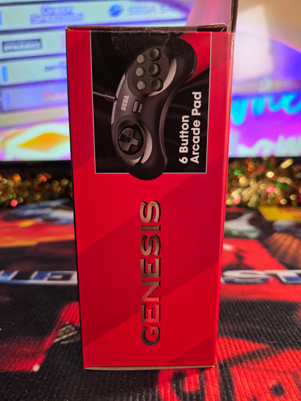 NEW 6 BUTTON SEGA GENESIS ARCADE PAD FROM RETROBIT
