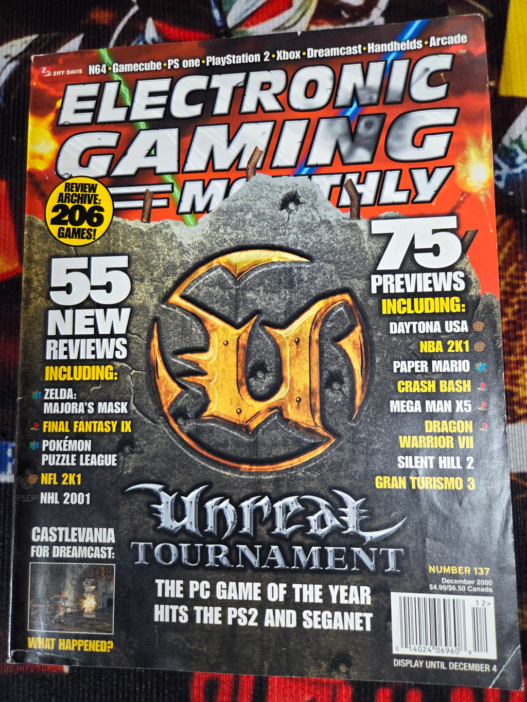 ELECTRONIC GAMING MONTHLY #137 UNREAL TOURNAMENT