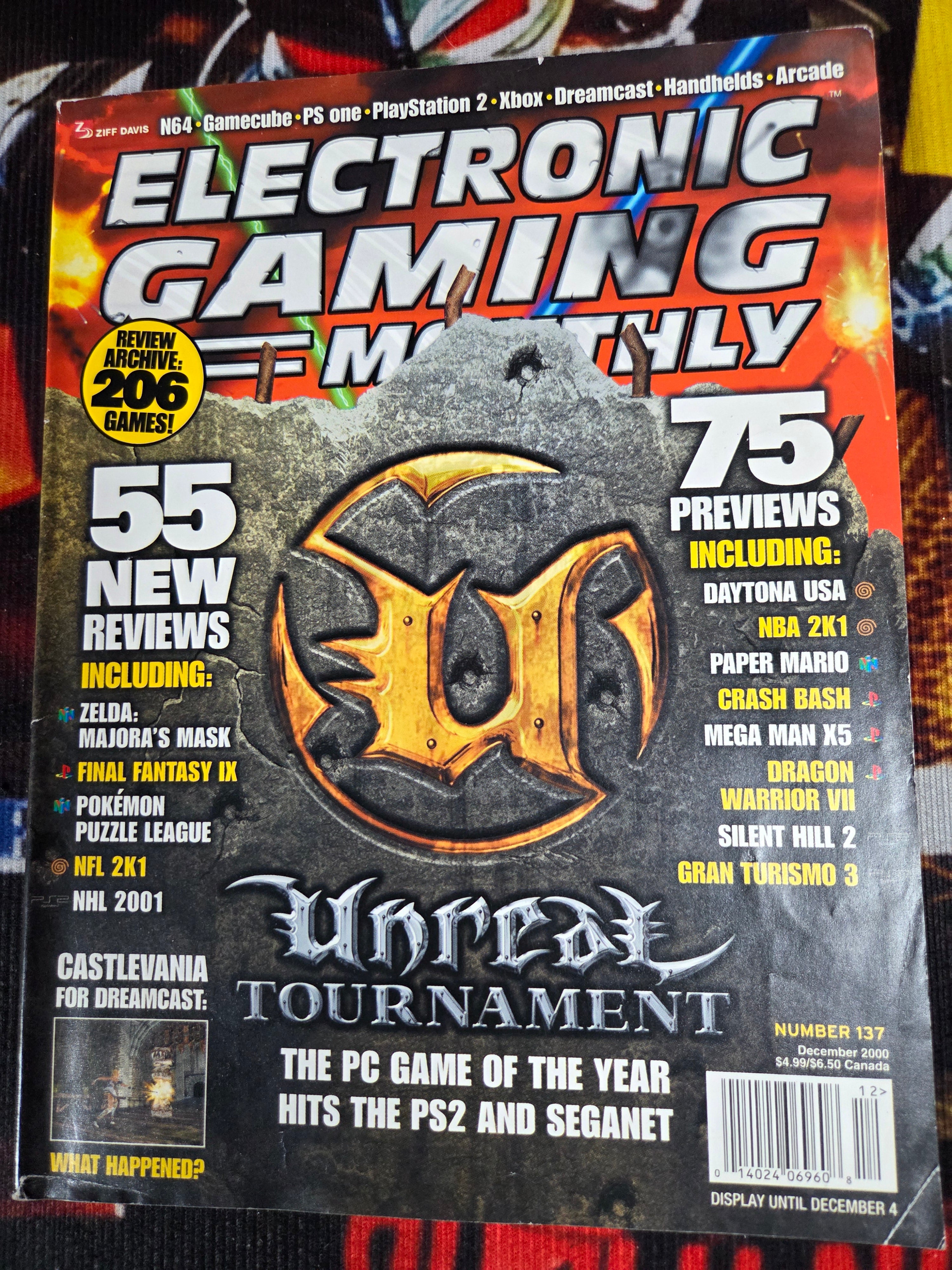 ELECTRONIC GAMING MONTHLY #137 UNREAL TOURNAMENT