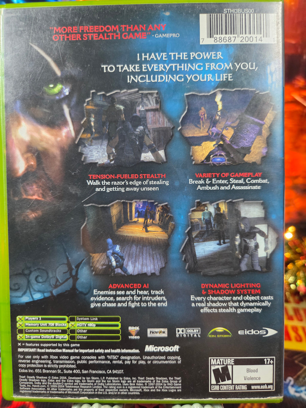 THIEF DEADLY SHADOWS-XBOX