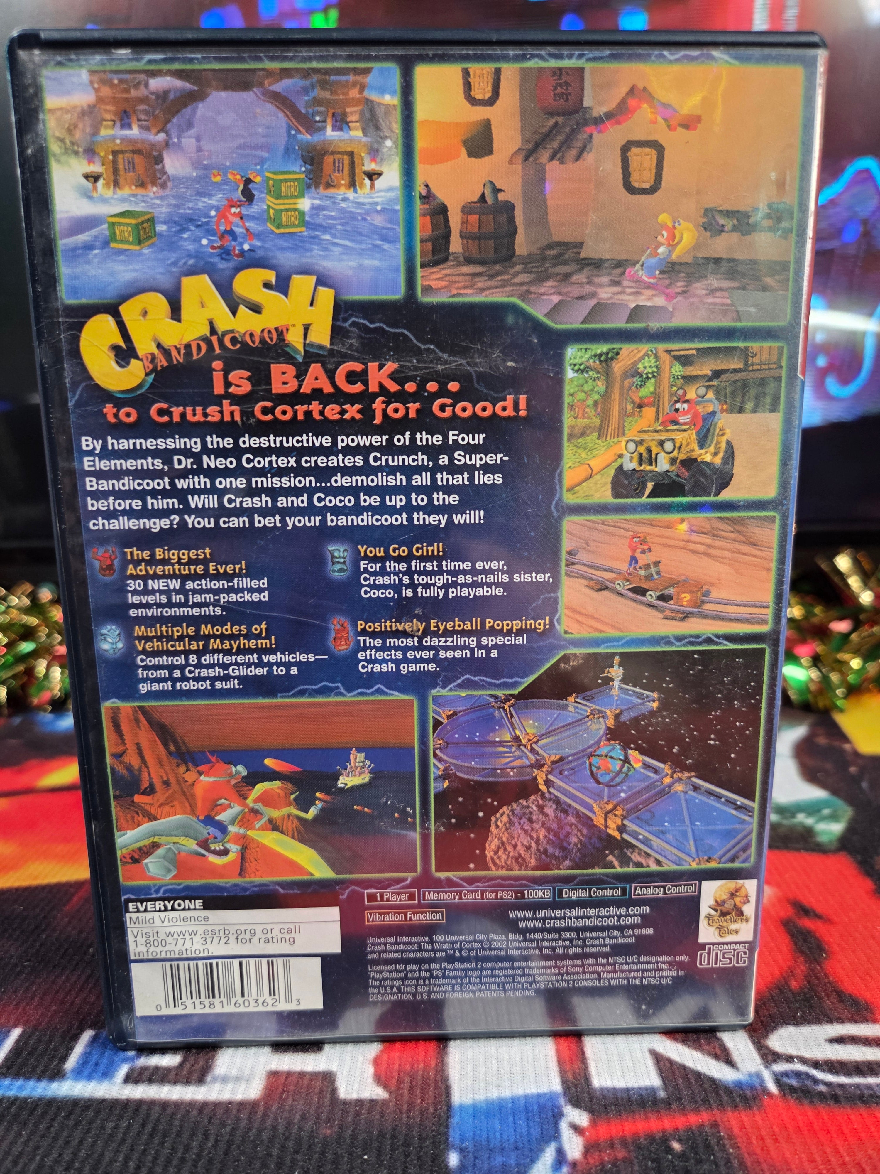 CRASH BANDICOOT THE WRATH OF CORTEX-PS2