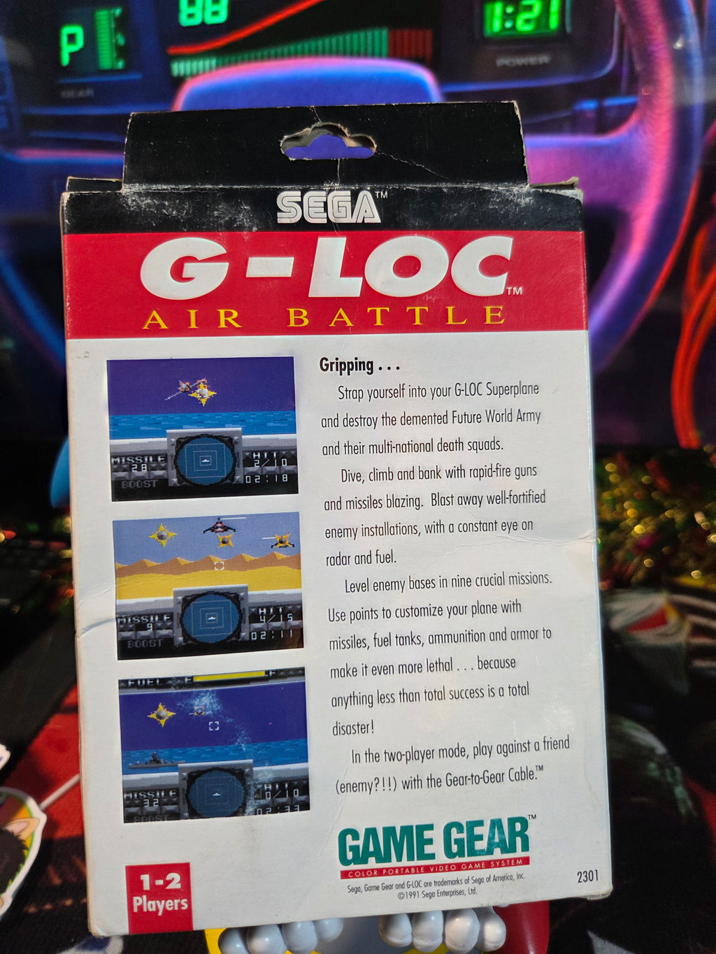 G-LOC AIR BATTLE-GAME GEAR