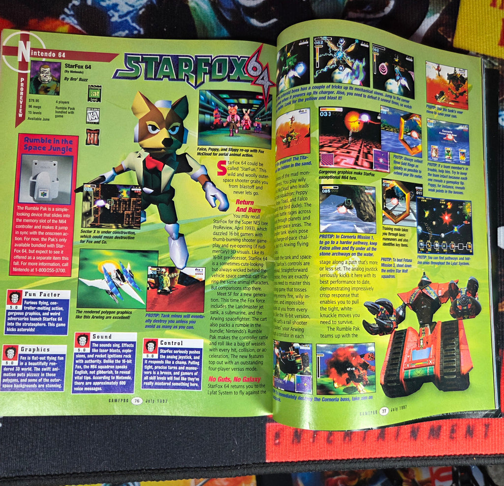 GAMEPRO MAGAZINE #106 STARFOX 64