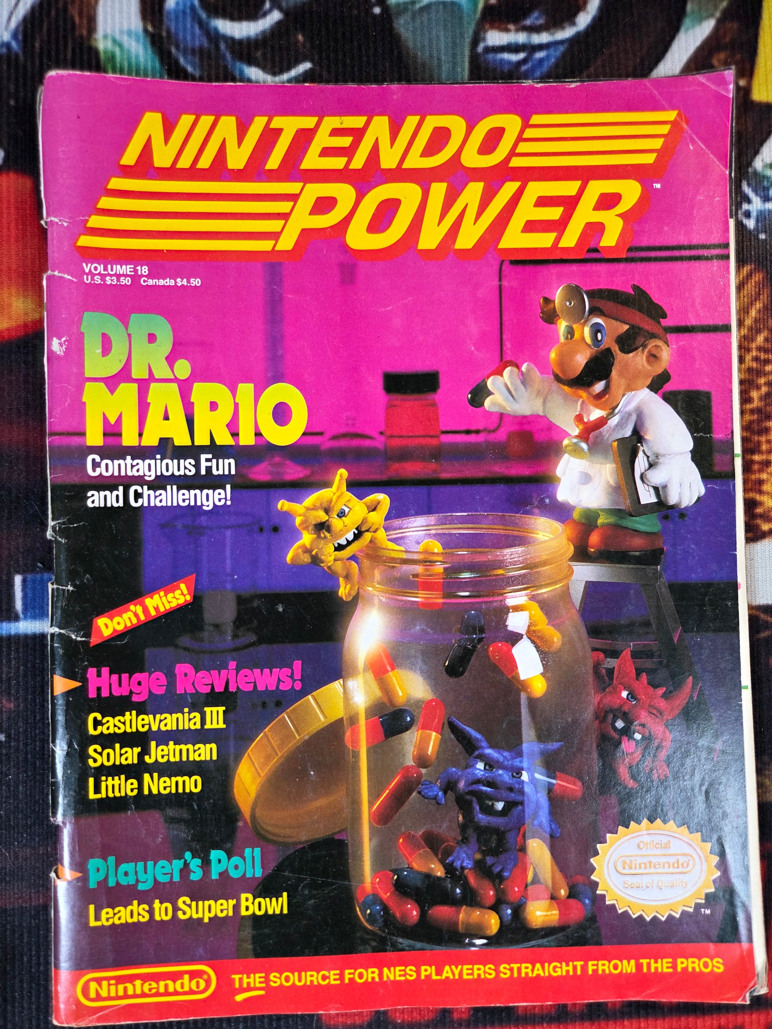 NINTENDO POWER VOL 18 DR MARIO