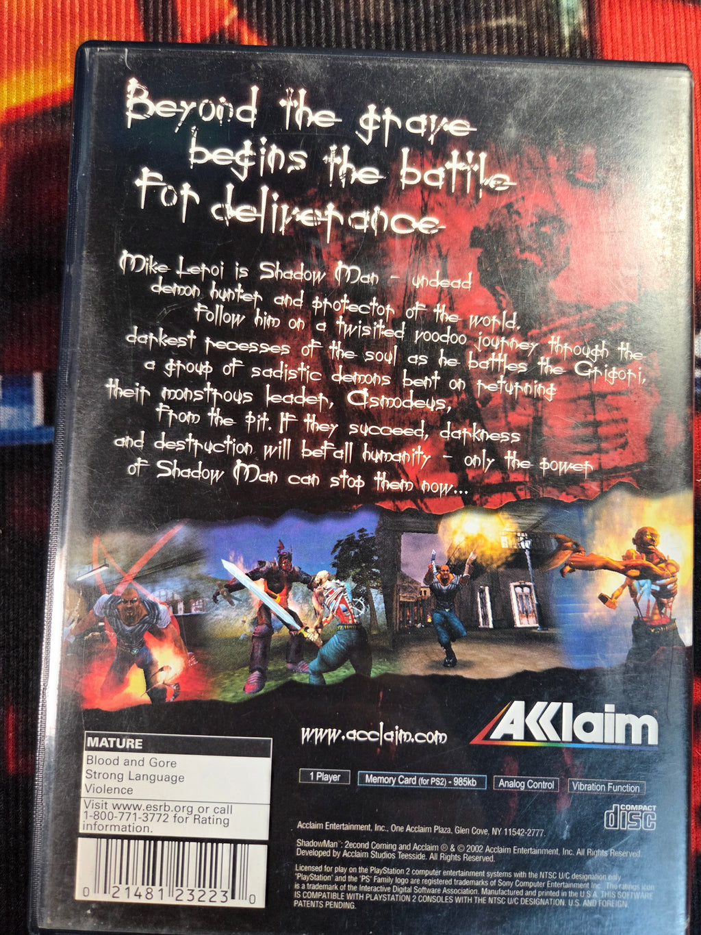 SHADOW MAN 2 SECOND COMING-PS2