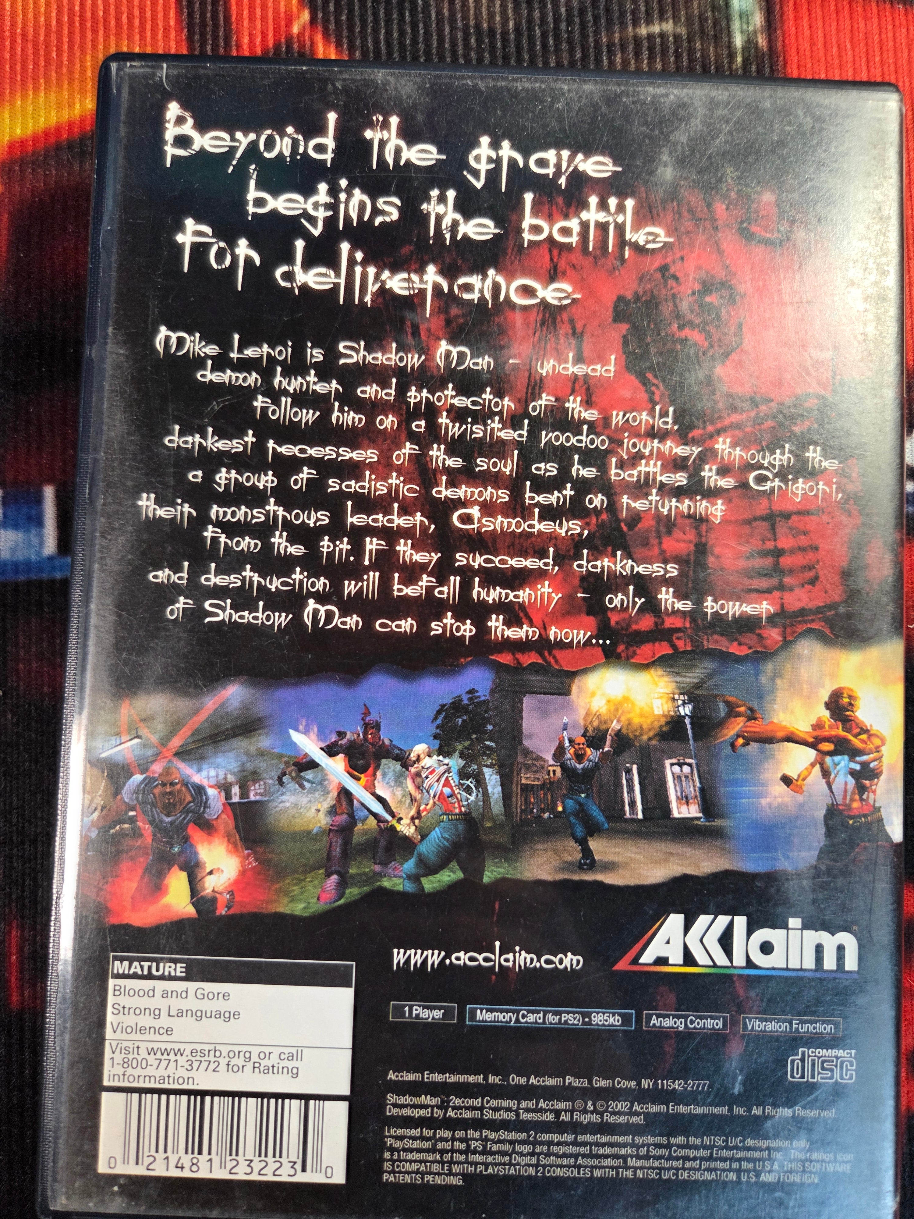 SHADOW MAN 2 SECOND COMING-PS2