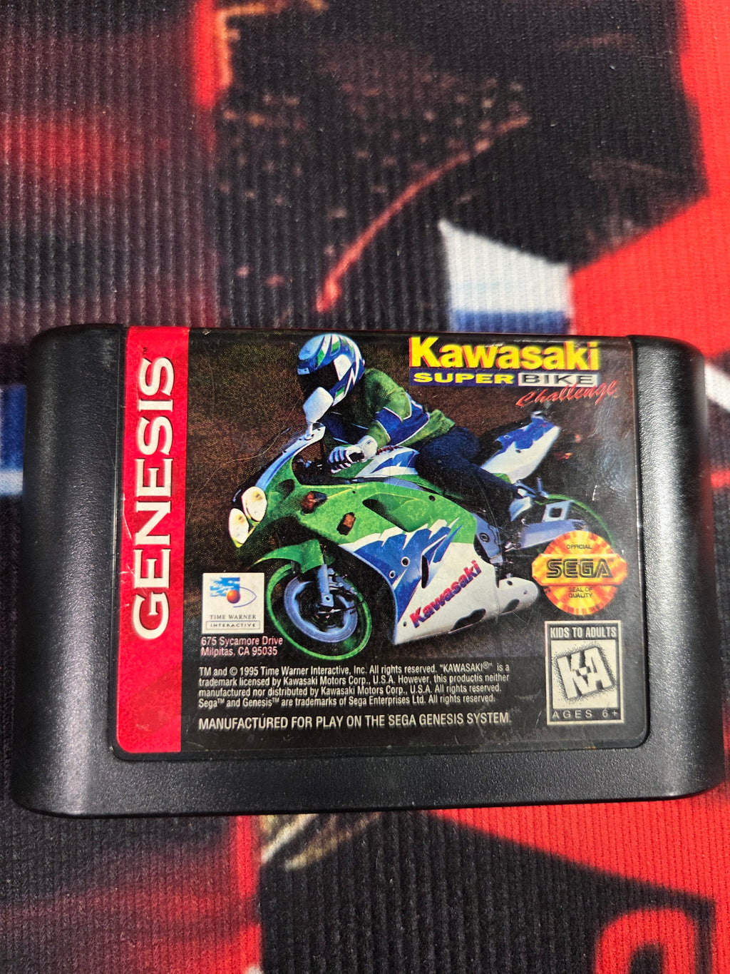 KAWASAKI SUPERBIKE CHALLENGE-SEGA GENESIS