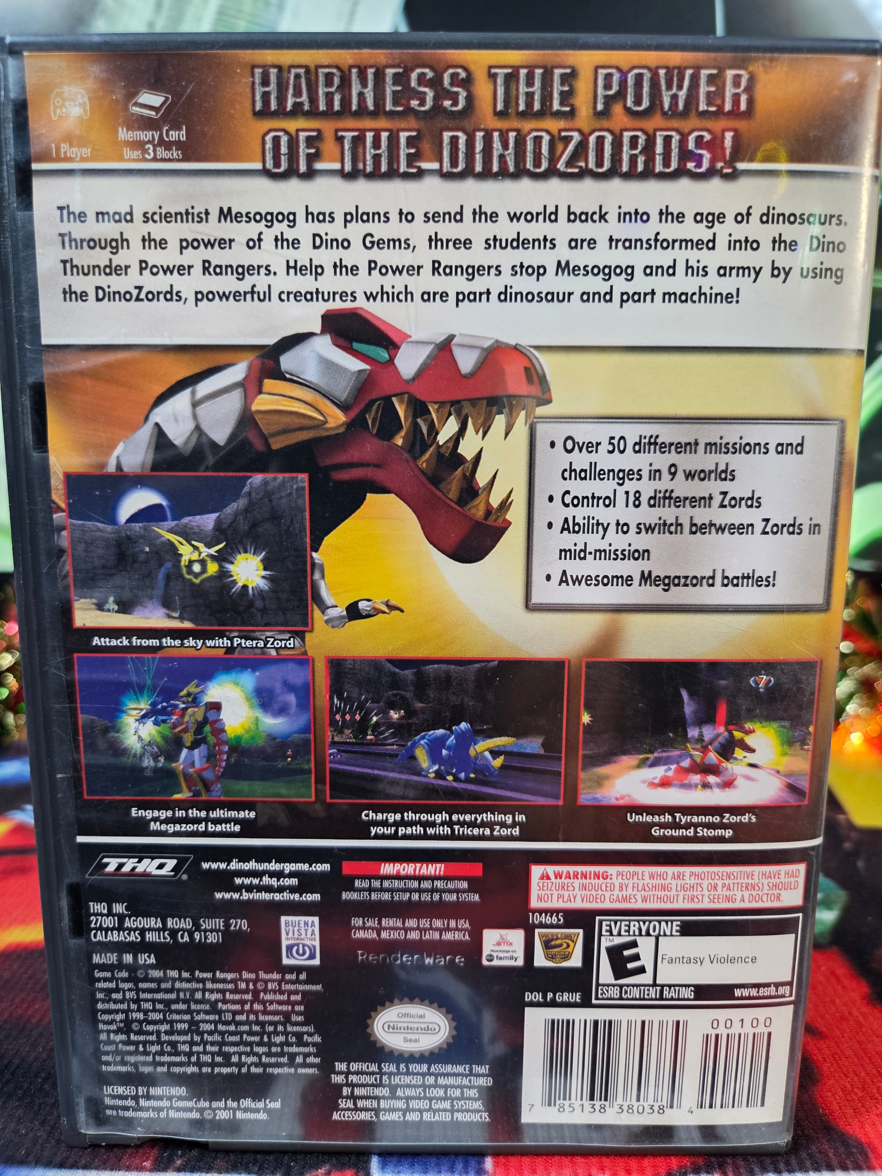 POWER RANGERS DINO THUNDER-GAMECUBE