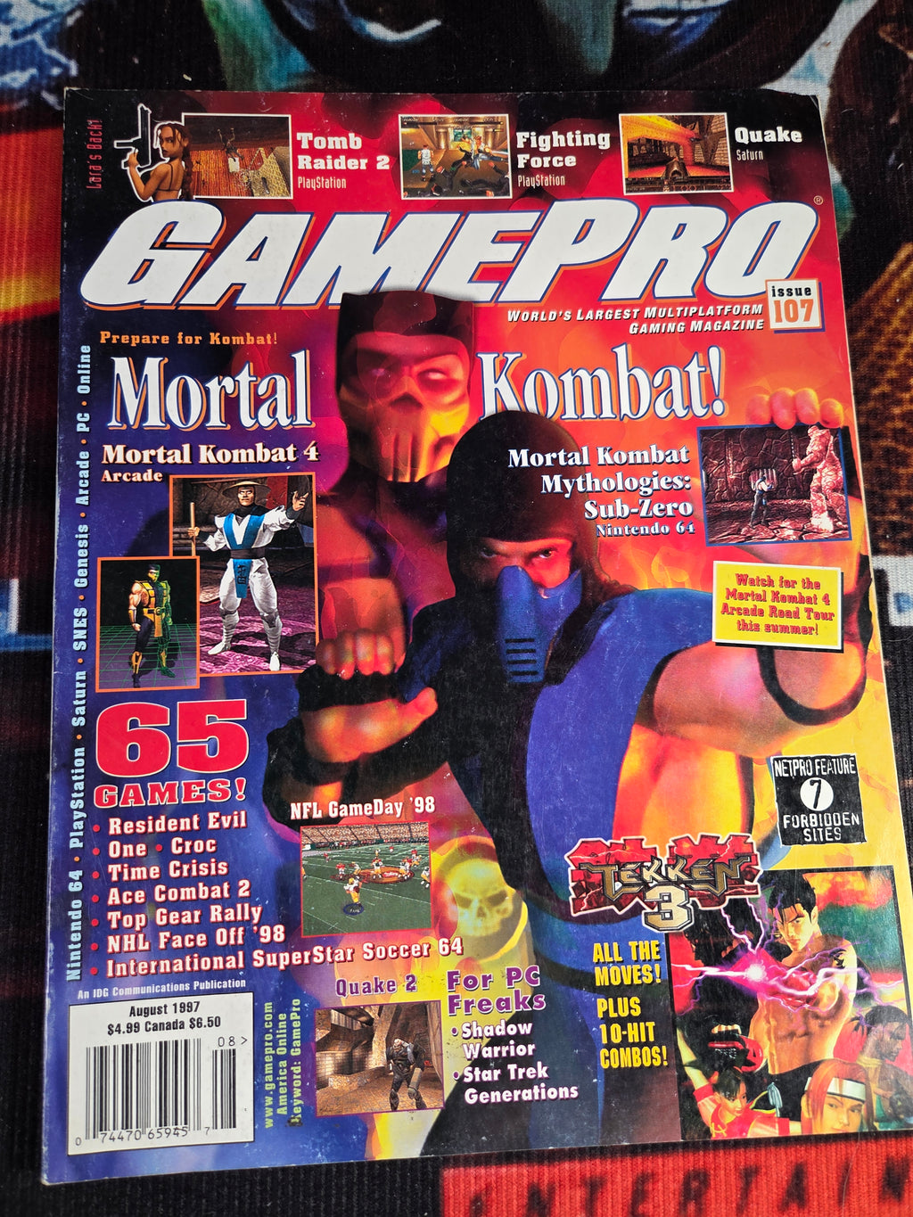 GAME PRO ISSUE 107 MORTAL KOMBAT 4