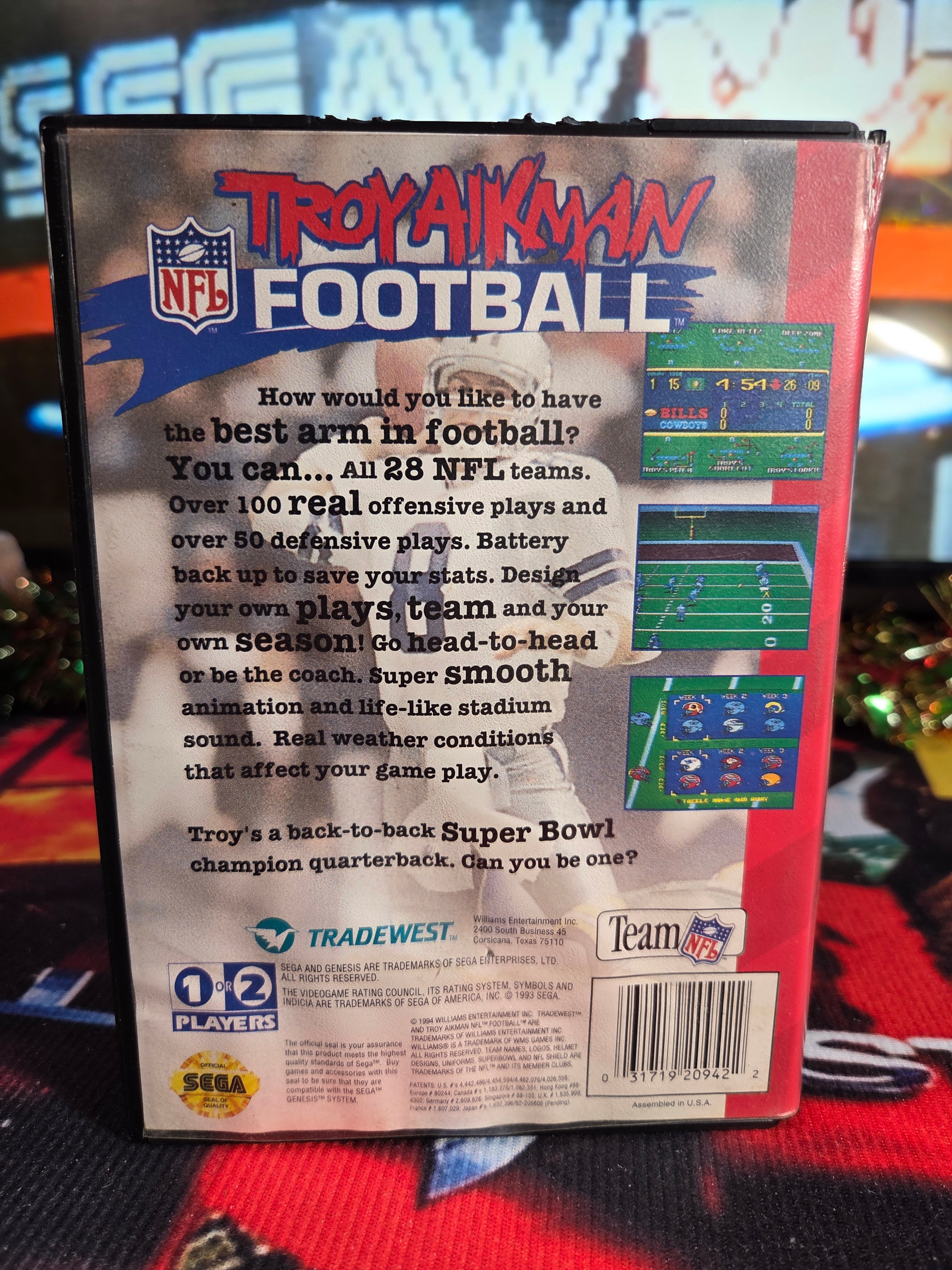 TROY AIKMAN FOOTBALL-SEGA GENESIS
