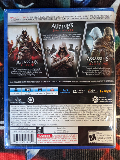 ASSASSIN'S CREED THE ENZO COLLECTION-PS4