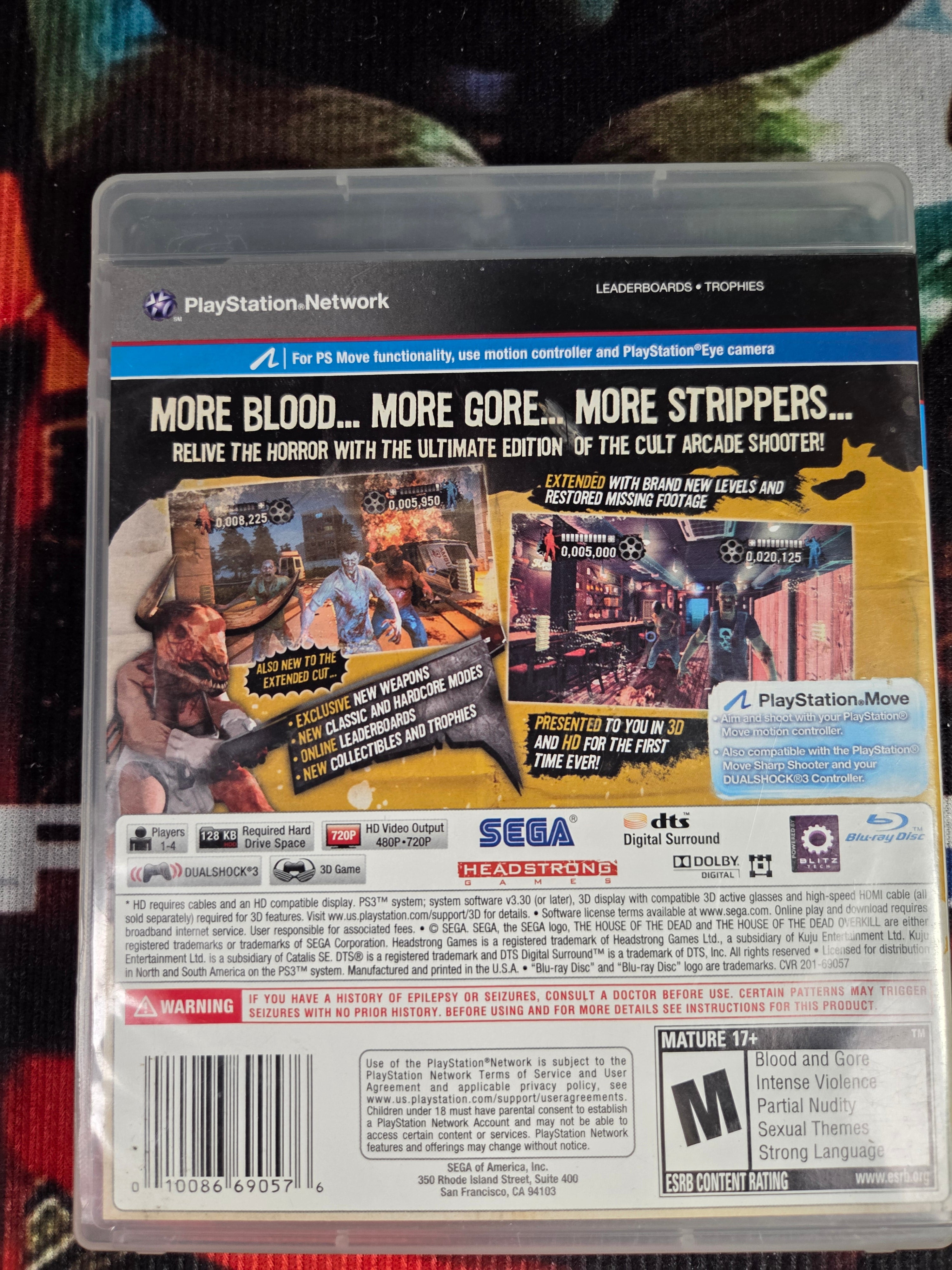 HOUSE OF THE DEAD OVERKILL EXTENDED CUT-PS3