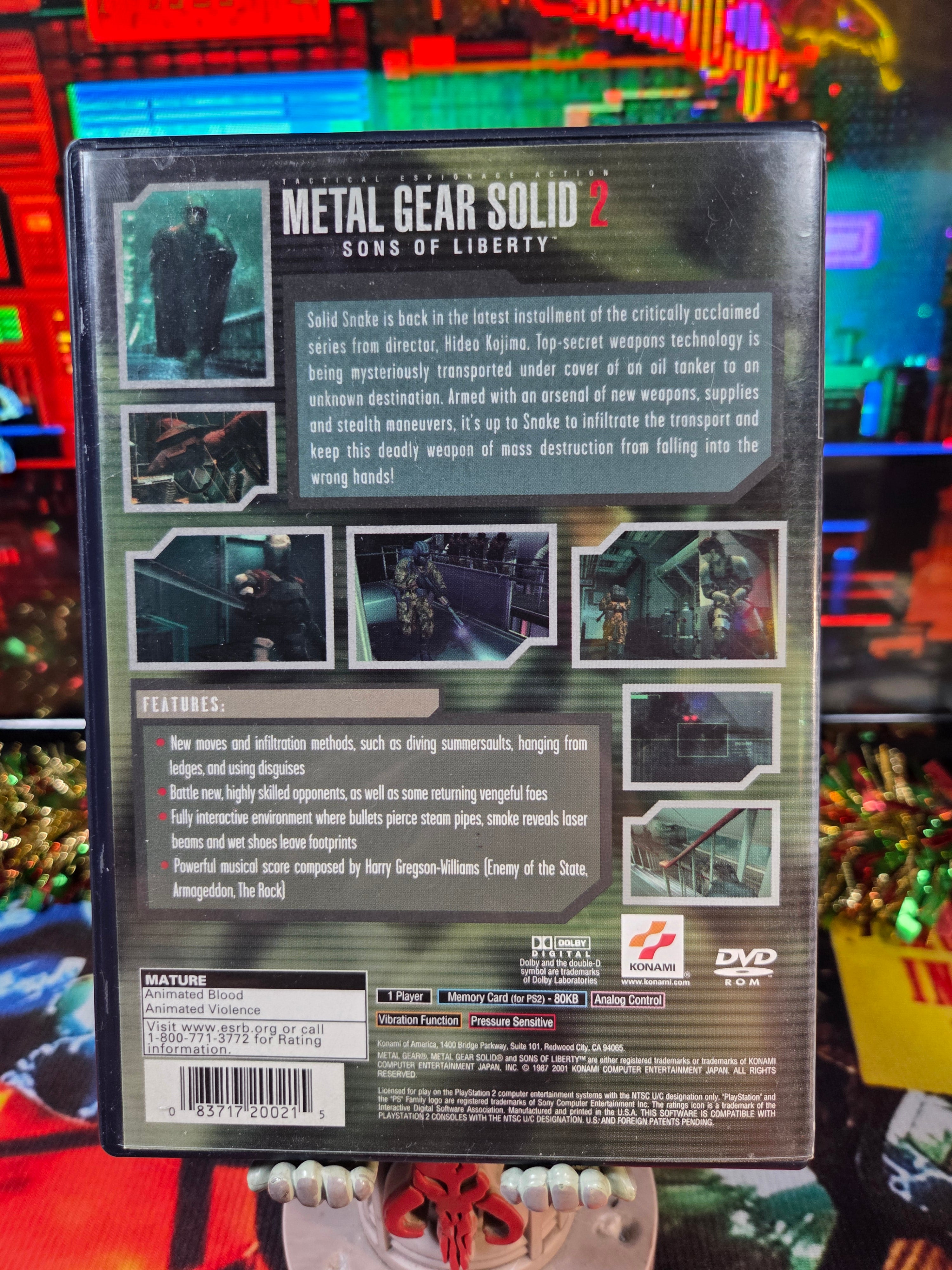 METAL GEAR SOLID 2 SONS OF  LIBERTY-PS2