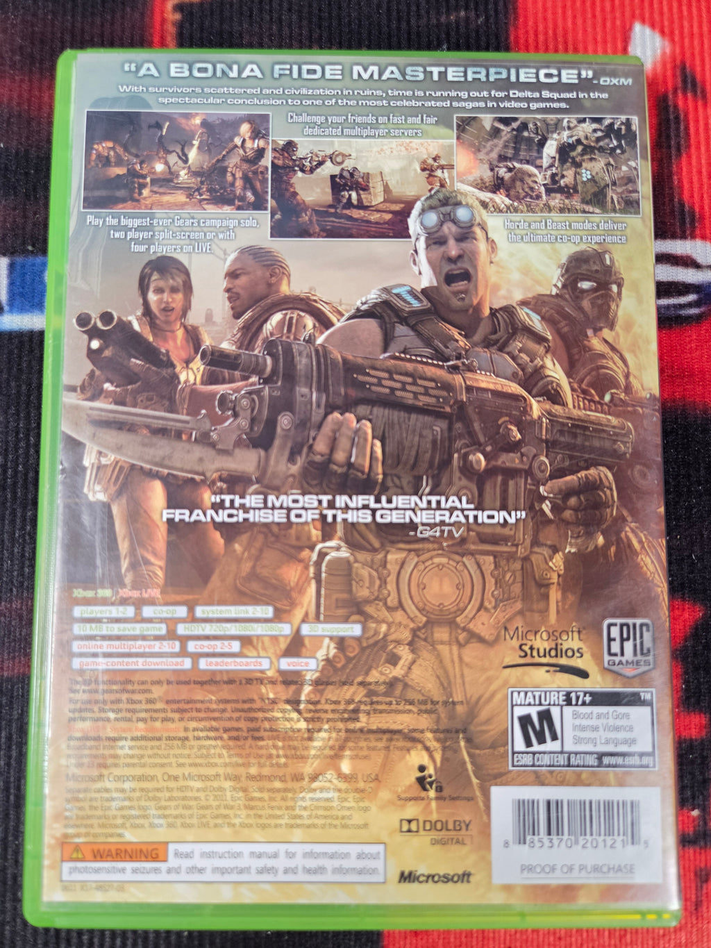 GEARS OF WAR 3-XBOX 360