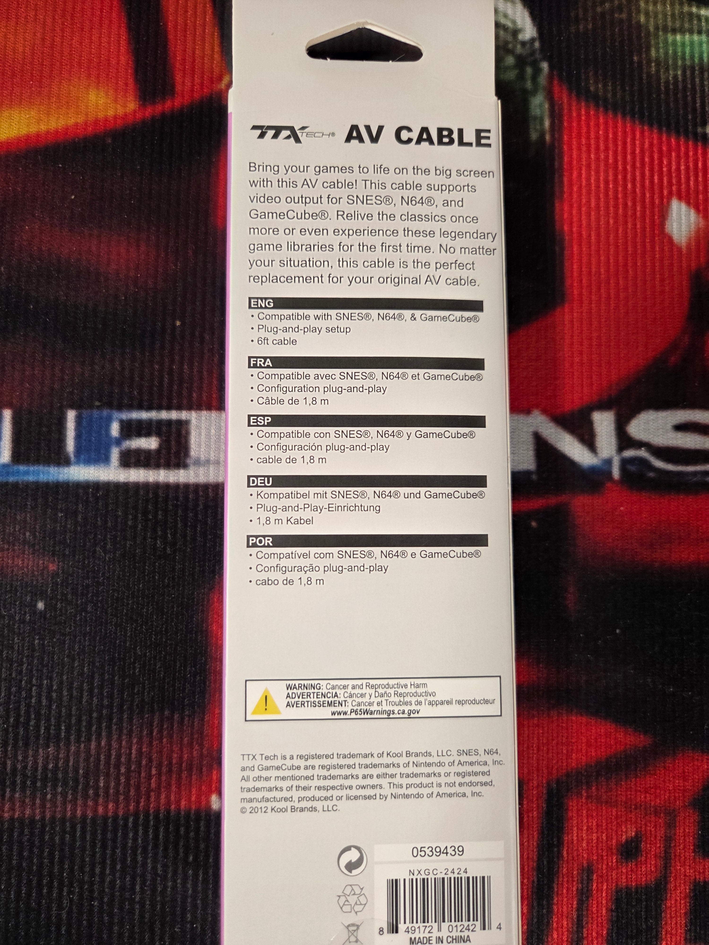 NEW AV CABLE FOR SNES/N64/GAMECUBE