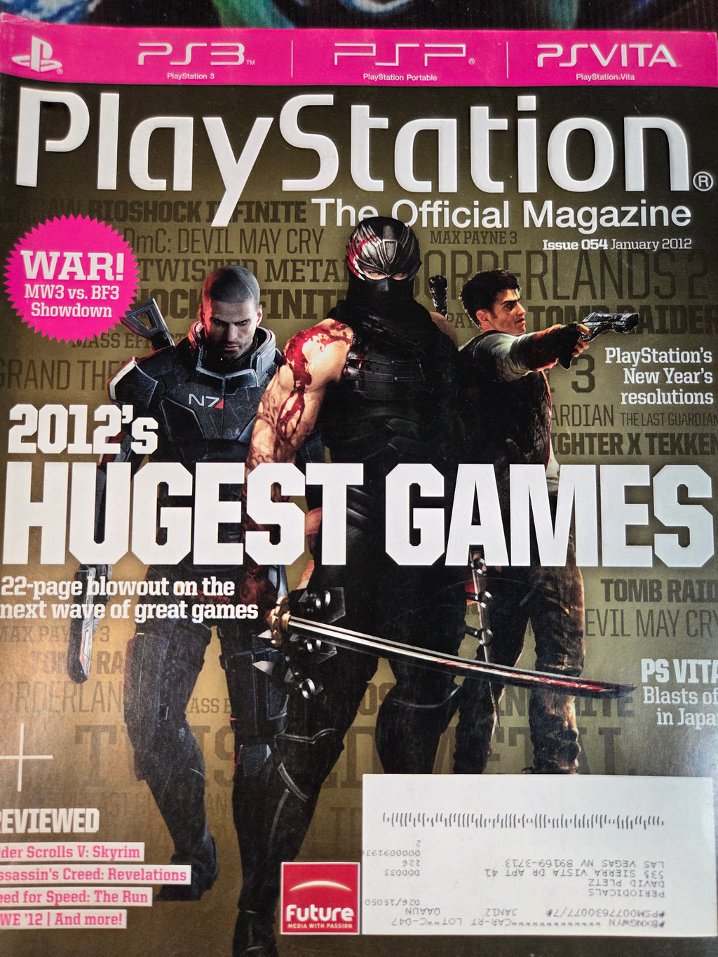 PLAYSTATION MAGAZINE ISSUE 54 2012'S HUGEST GAMES