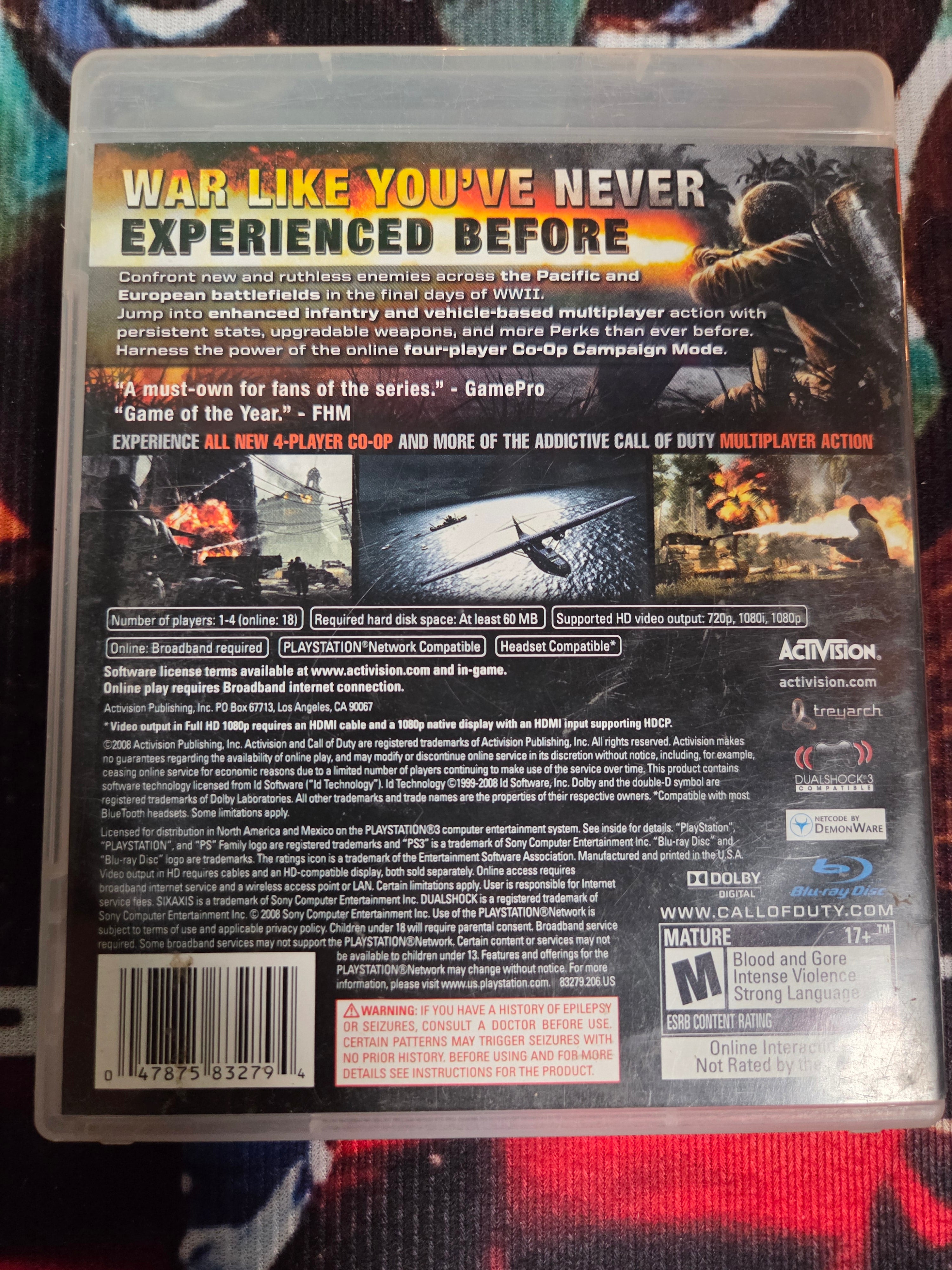 CALL OF DUTY WORLD AT WAR-PS3