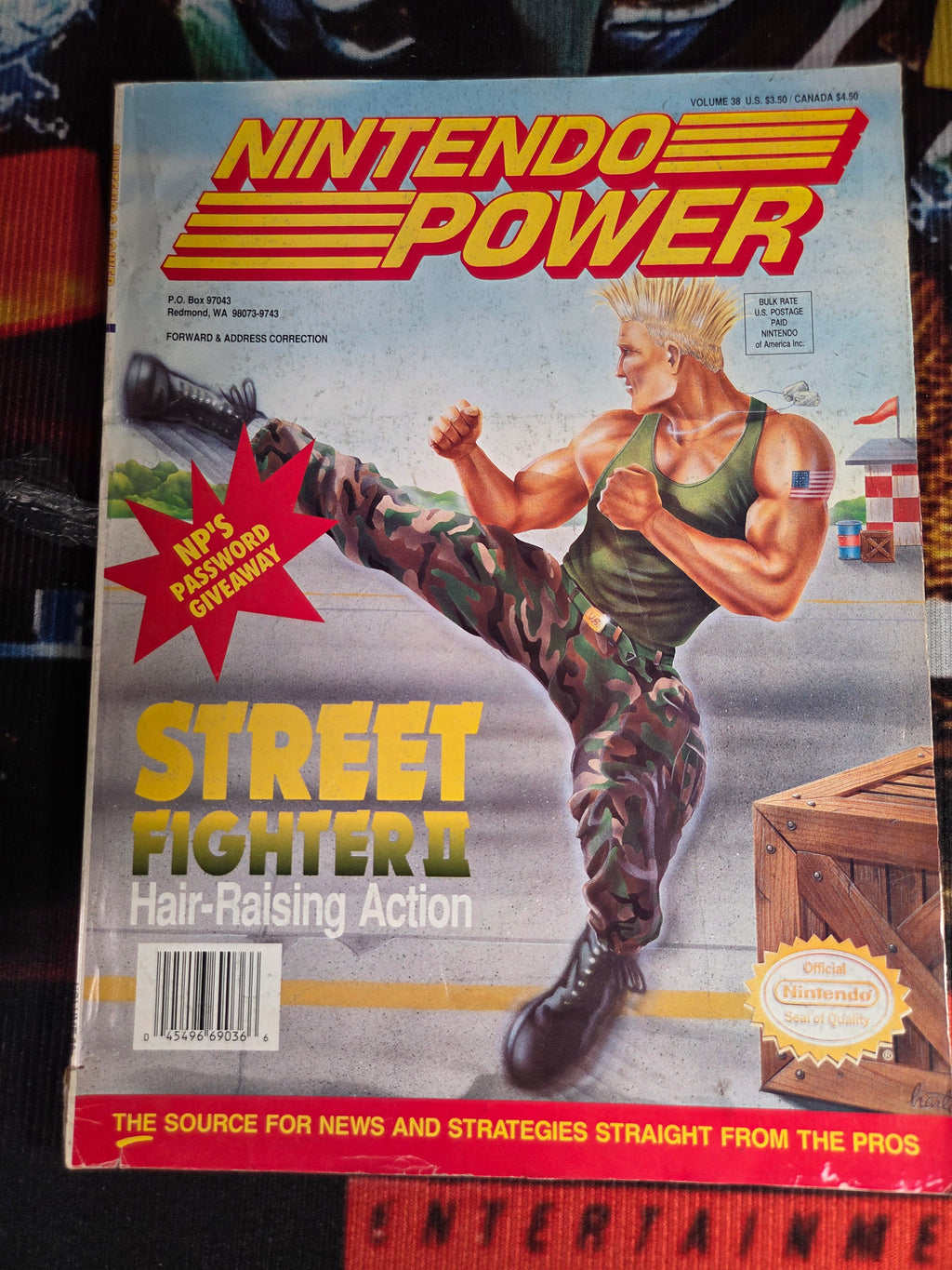 NINTENDO POWER #38 STREET FIGHTER II