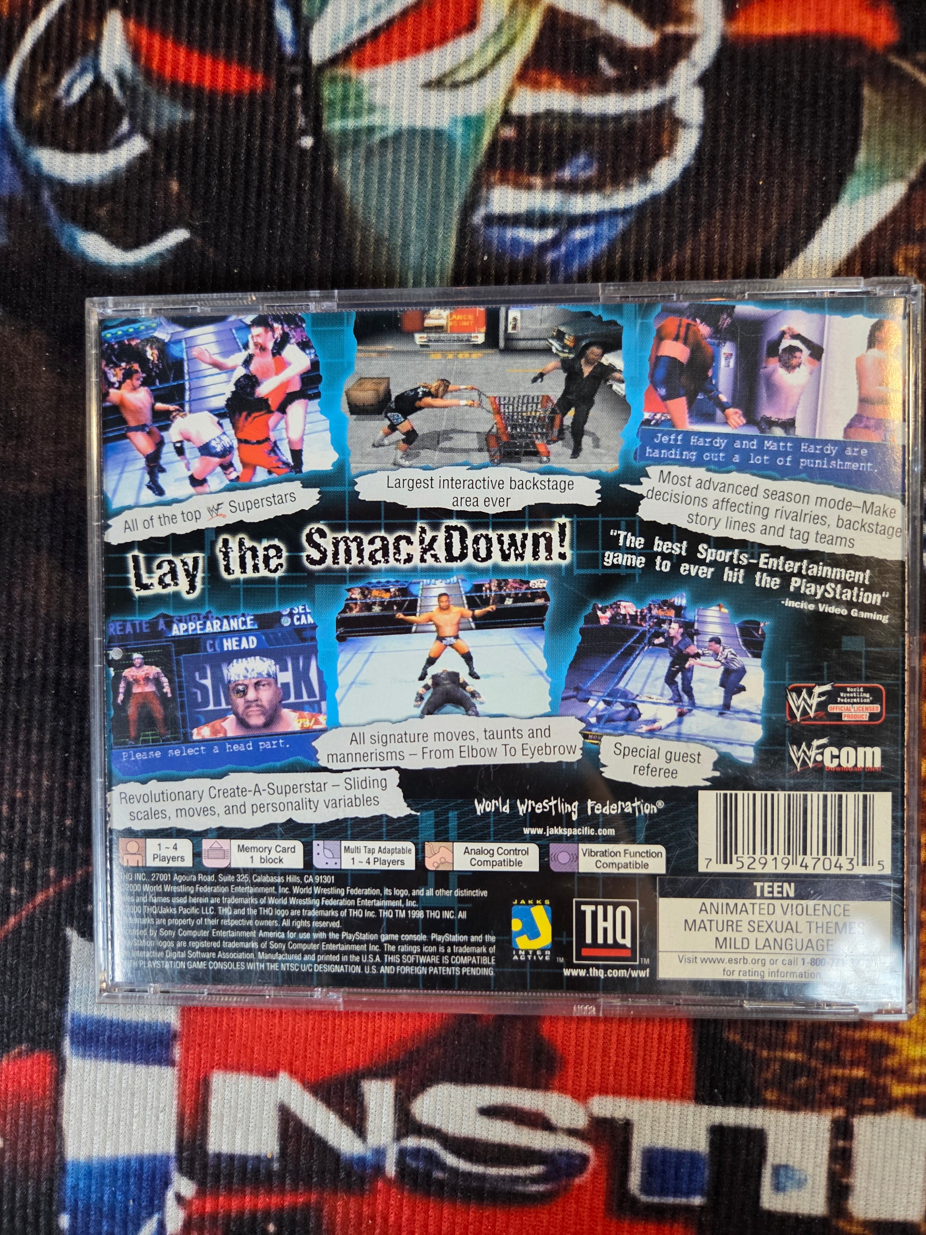 WWF SMACK DOWN-PS1