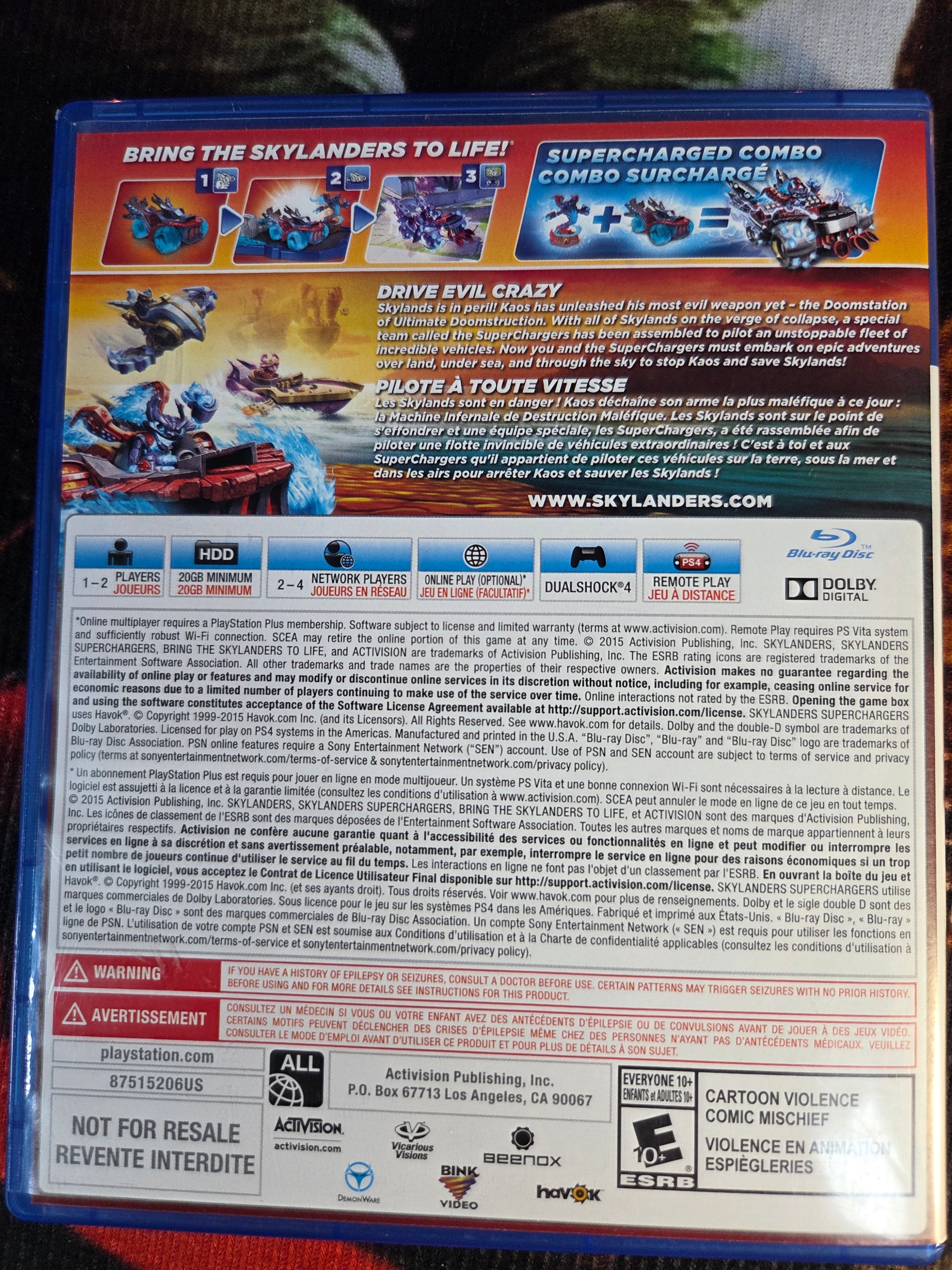 SKYLANDERS SUPERCHARGERS-PS4