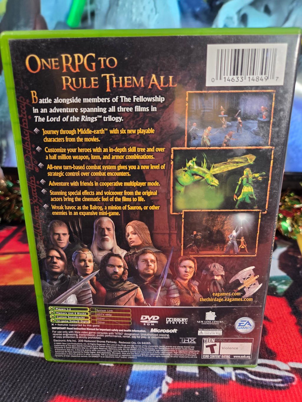 LORD OF THE RINGS THE THIRD AGE-XBOX