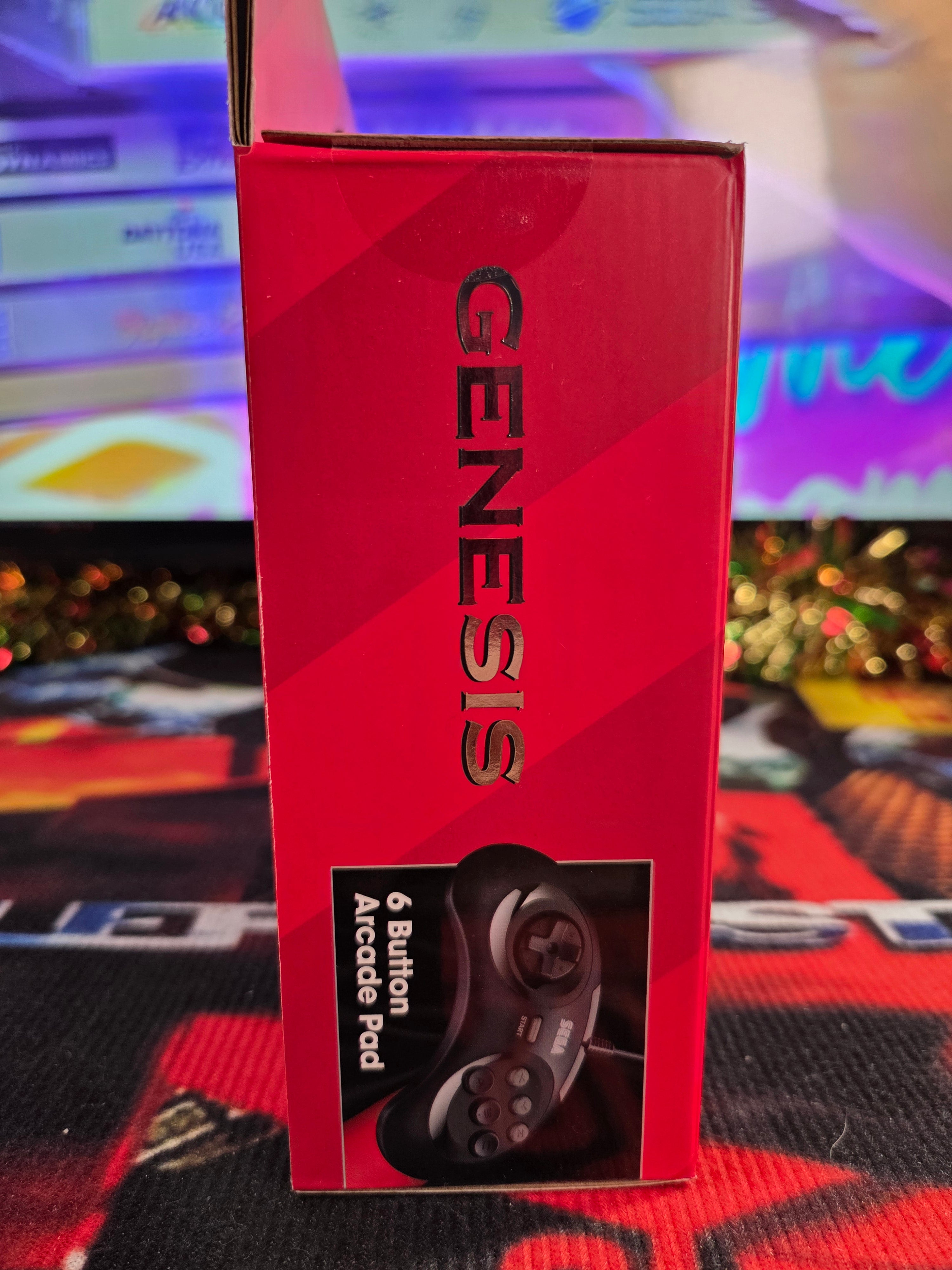 NEW 6 BUTTON SEGA GENESIS ARCADE PAD FROM RETROBIT