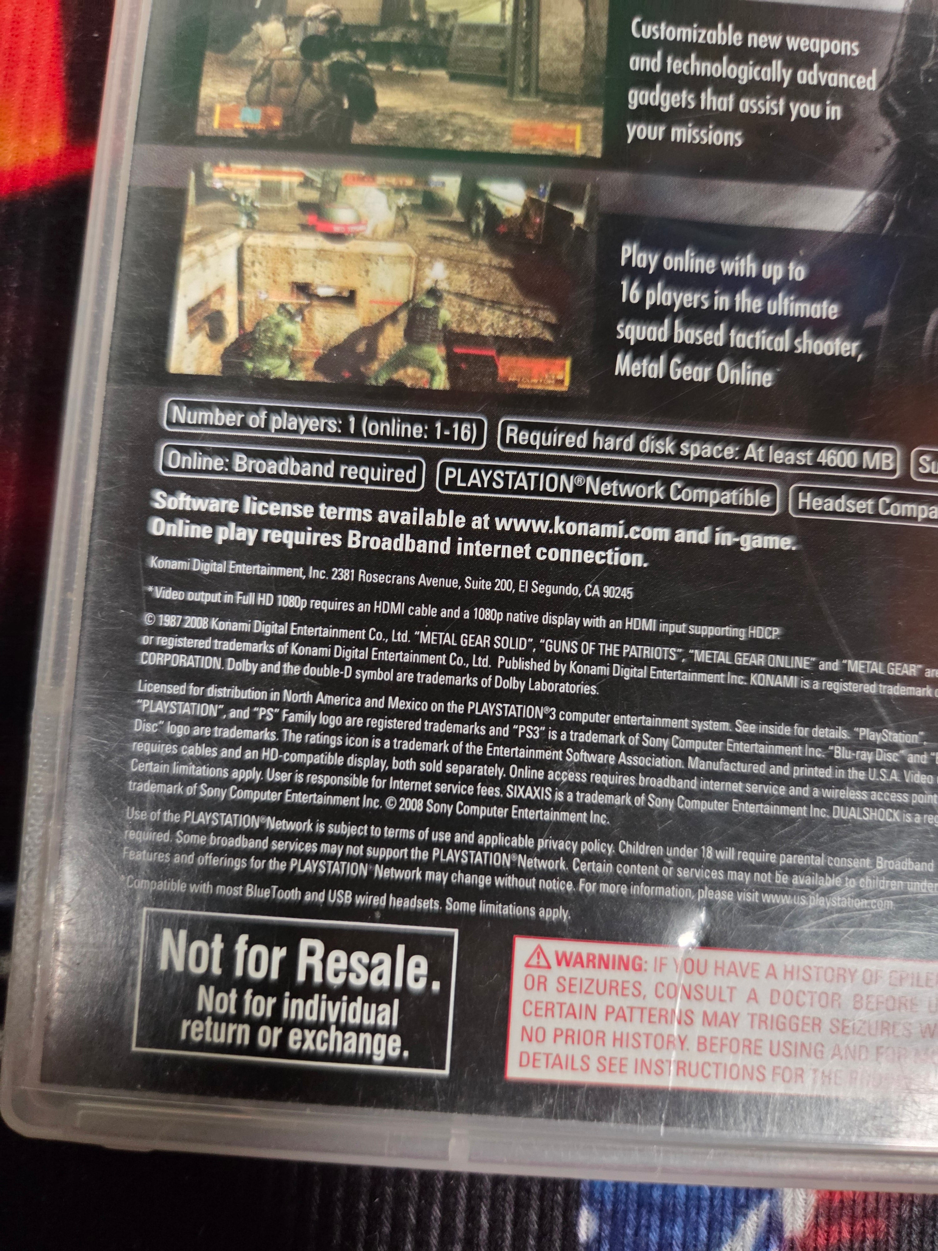 METAL GEAR SOLID 4-PS3