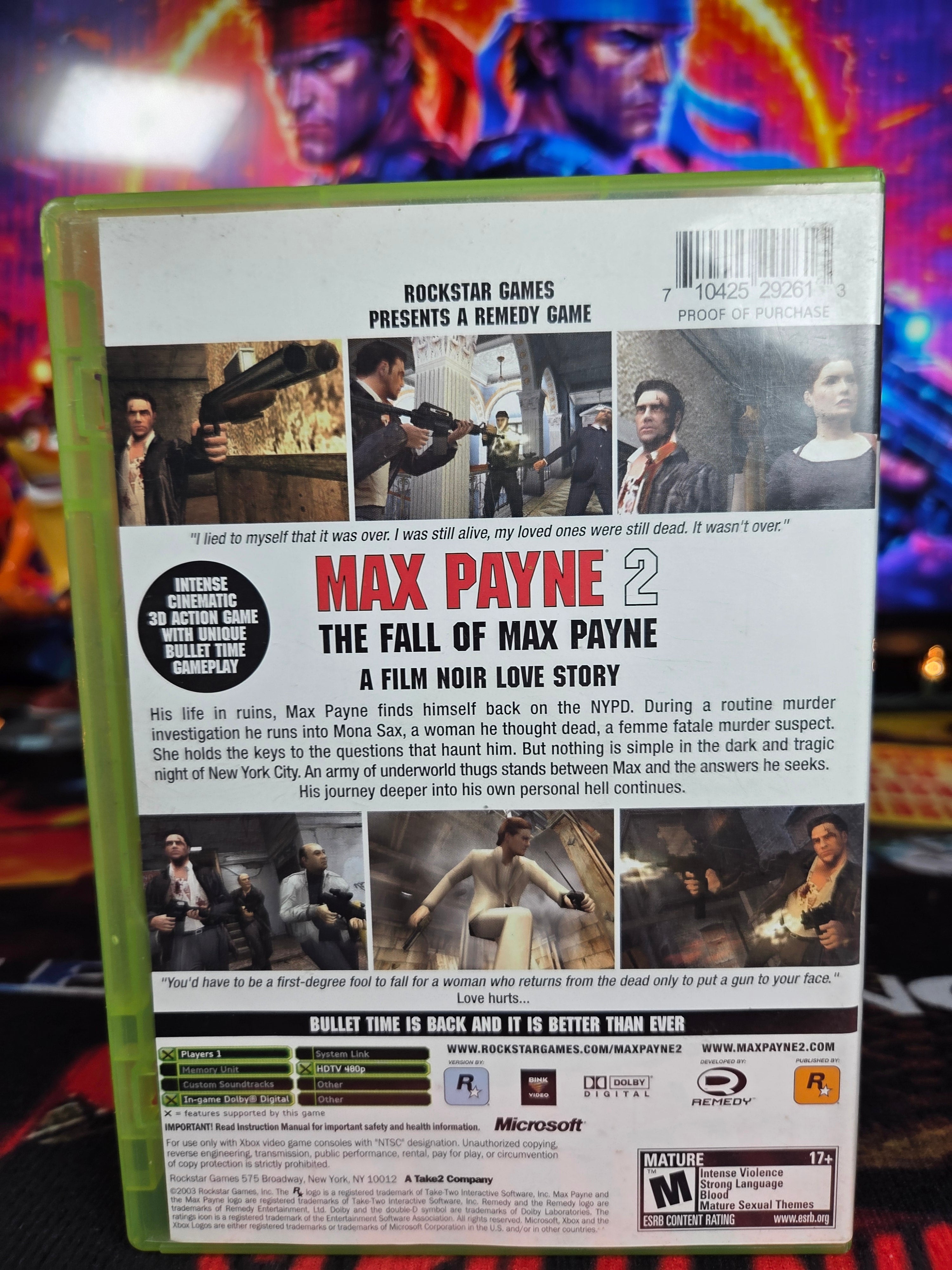 MAX PAYNE 2-XBOX