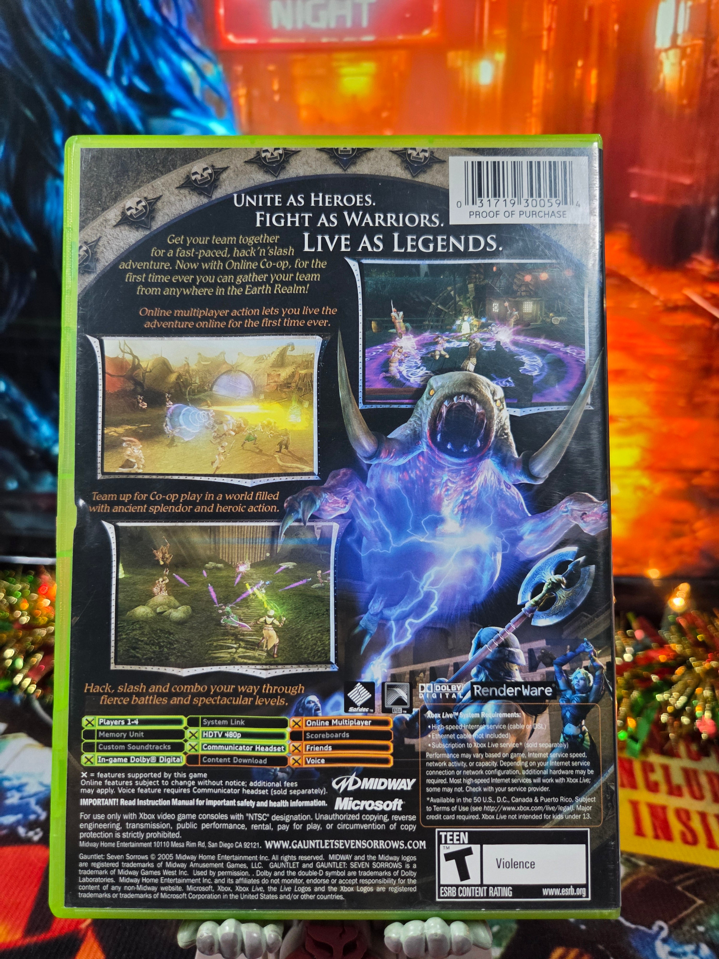 GAUNTLET SEVEN SORROWS-XBOX