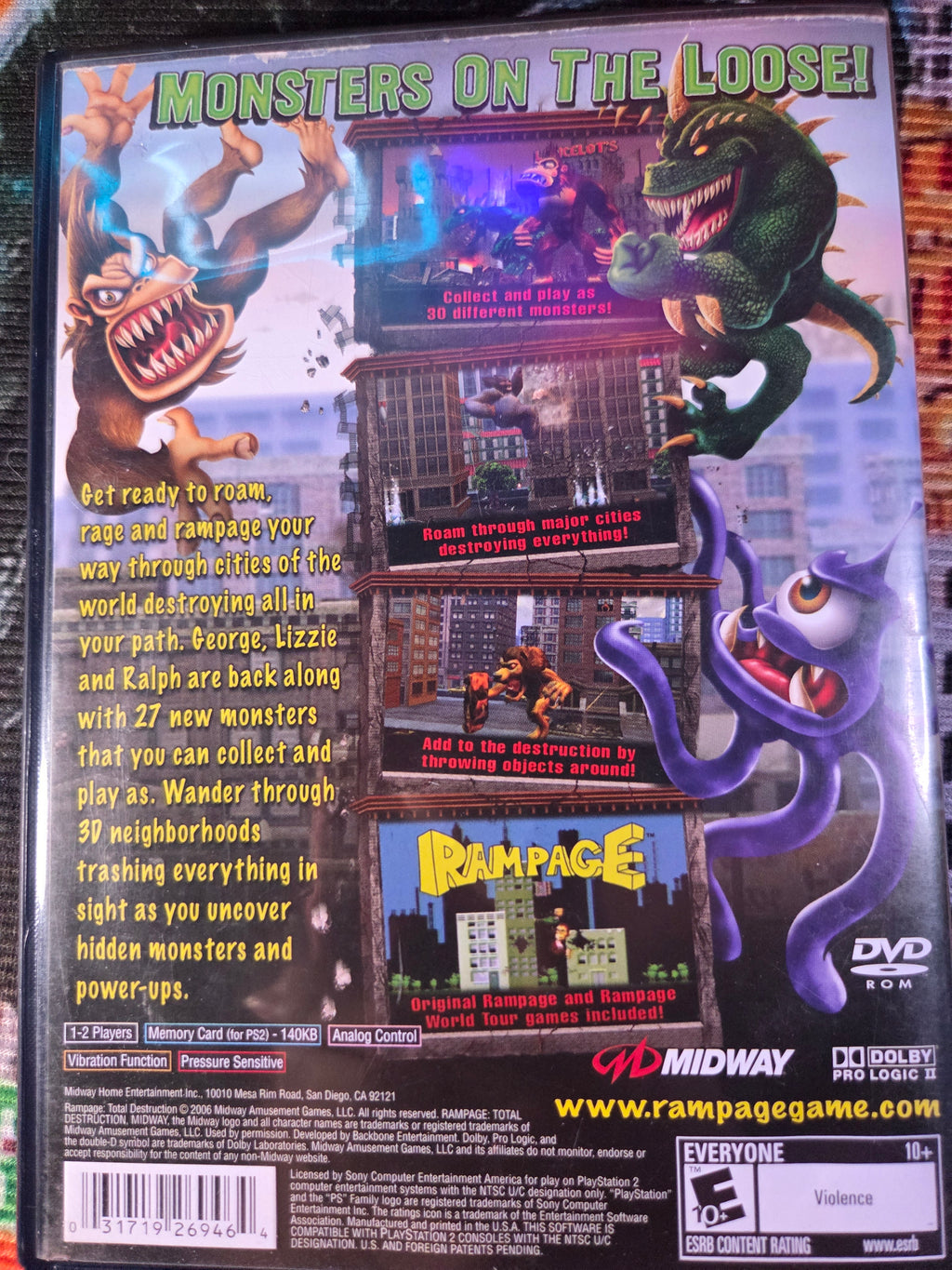 RAMPAGE TOTAL DESTRUCTION-PS2