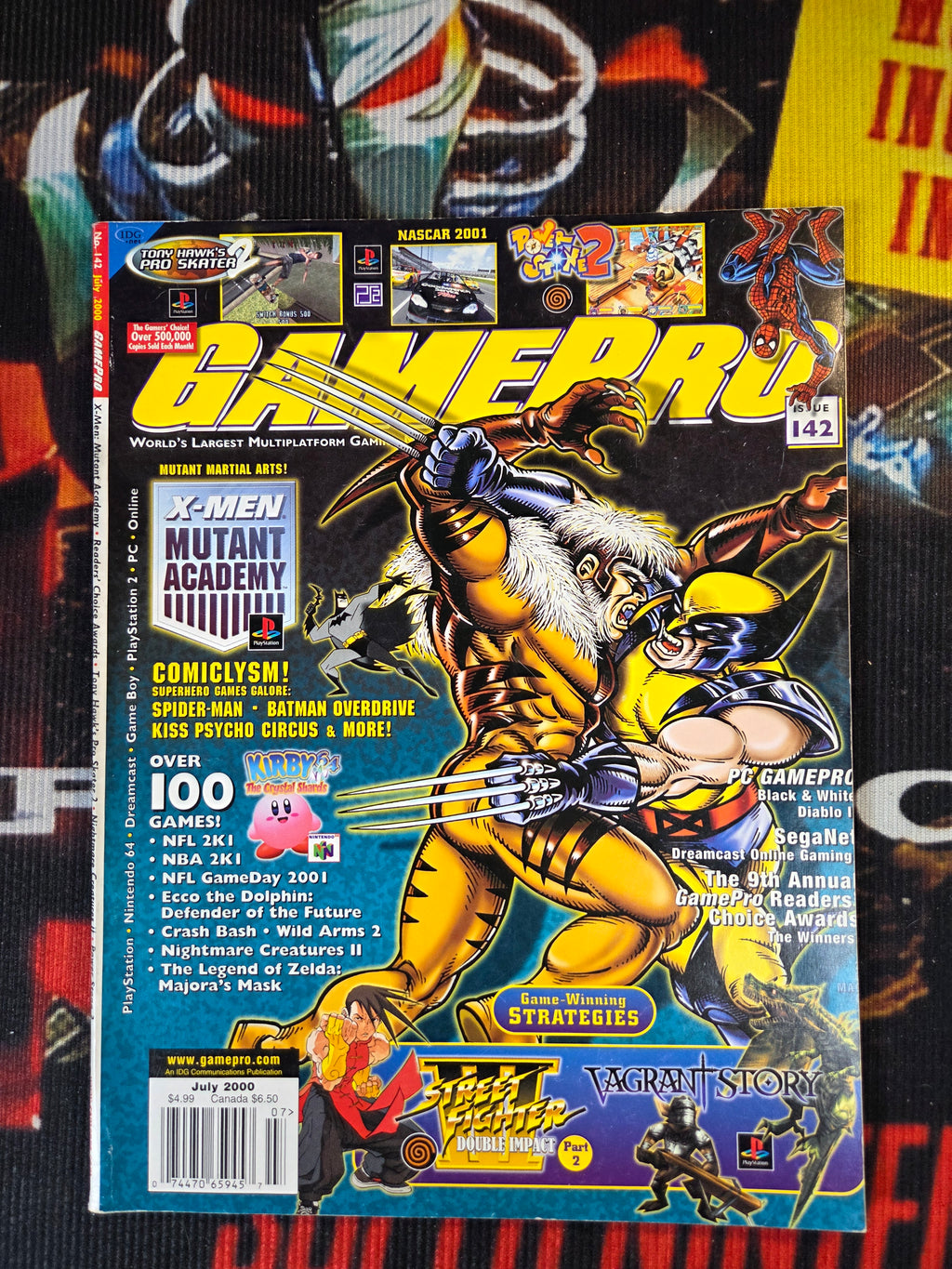 GAME PRO XMEN MUTANT ACADEMY- GAMEPRO MAGAZINE #142