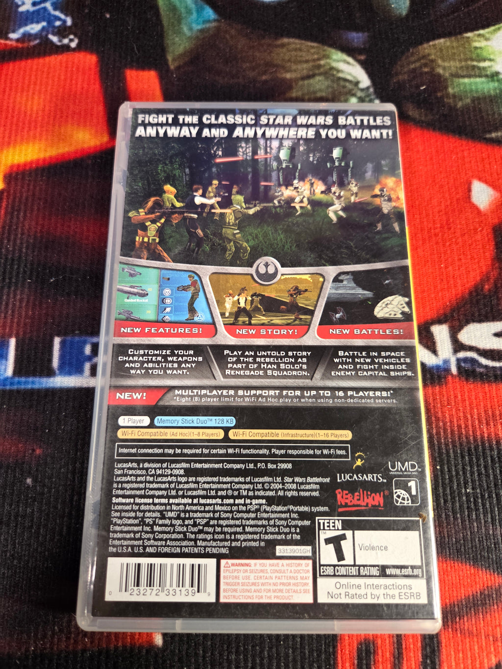 STAR WARS BATTLE FRONT RENEGADE SQUADRON-PSP