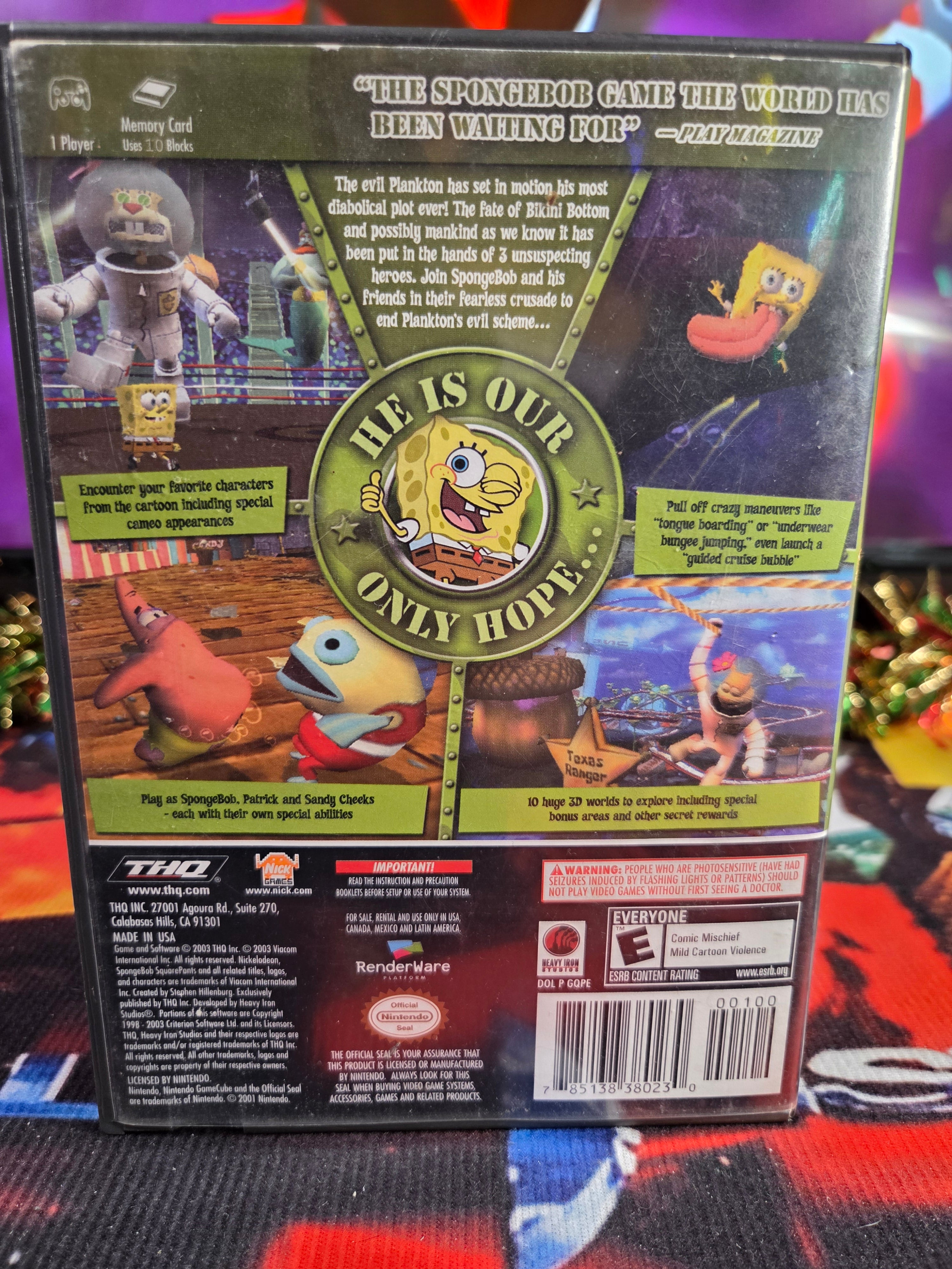 SPONGEBOB SQUAREPANTS BATTLE FOR BIKINI BOTTOM-GAMECUBE