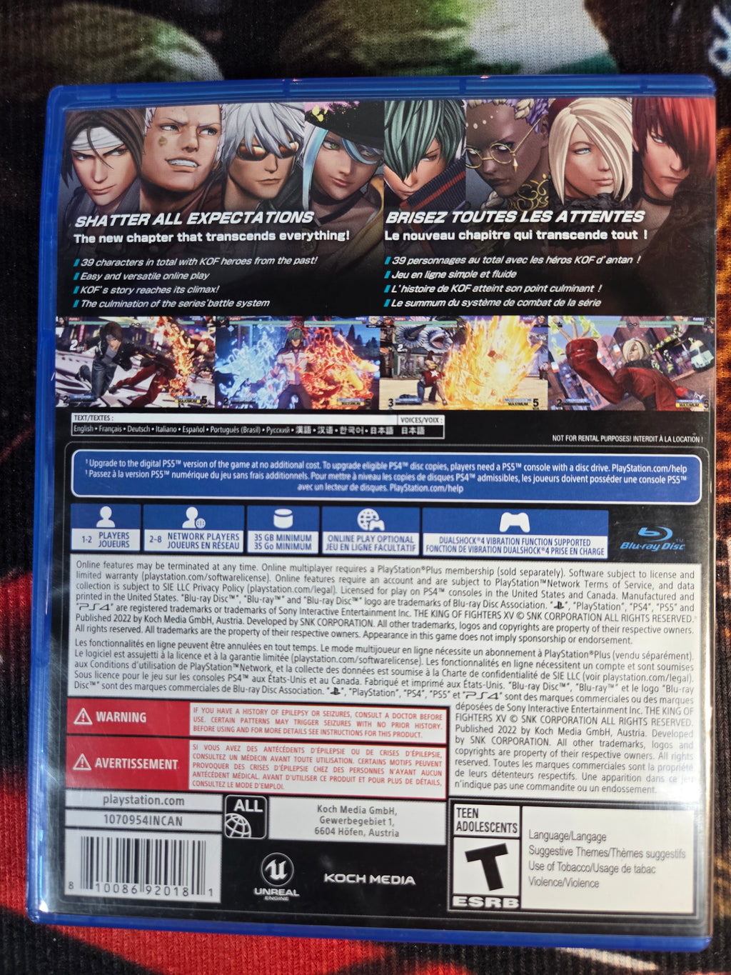 KING OF FIGHTER XV-PS4
