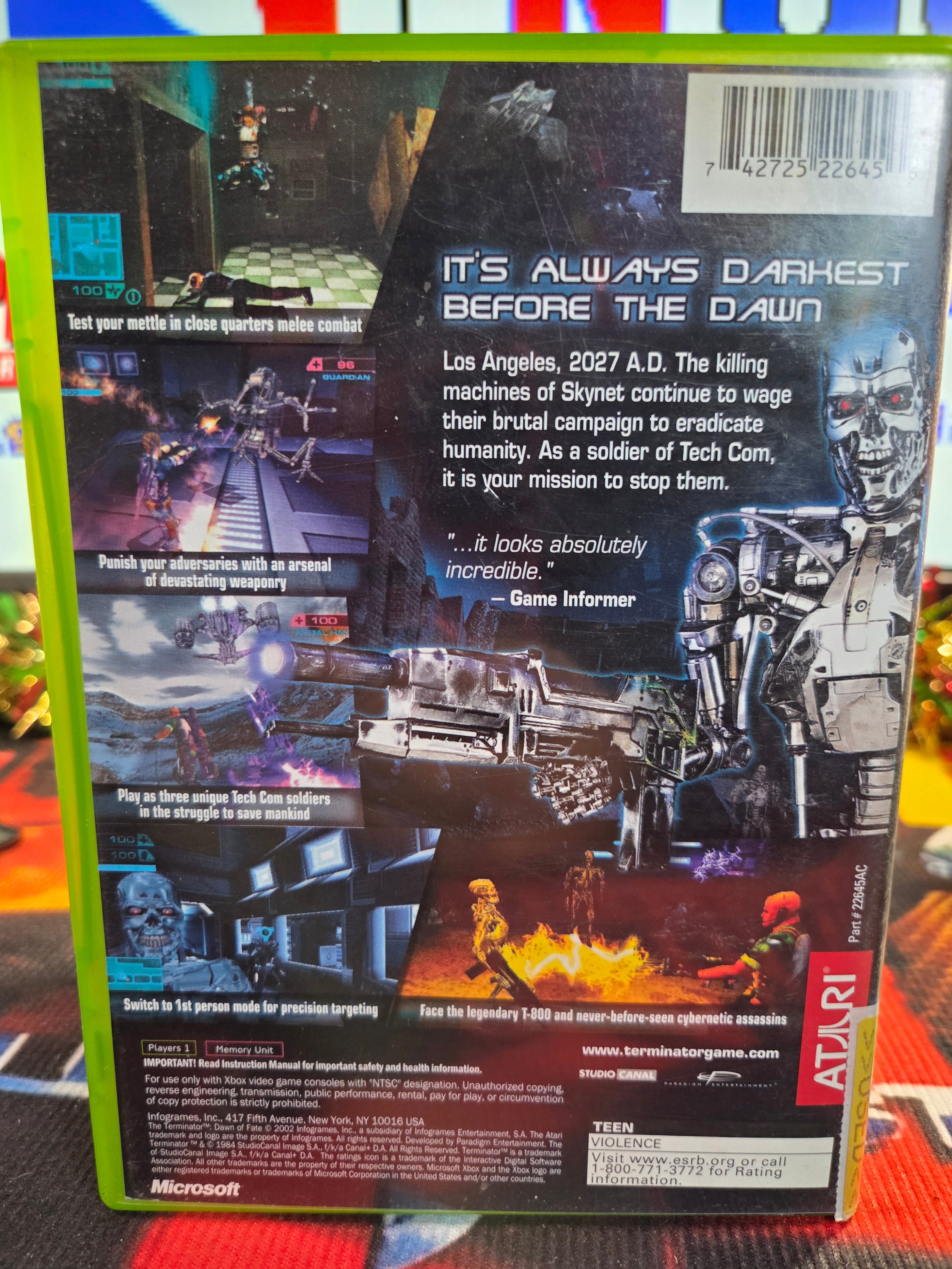 THE TERMINATOR DAWN OF FATE-XBOX
