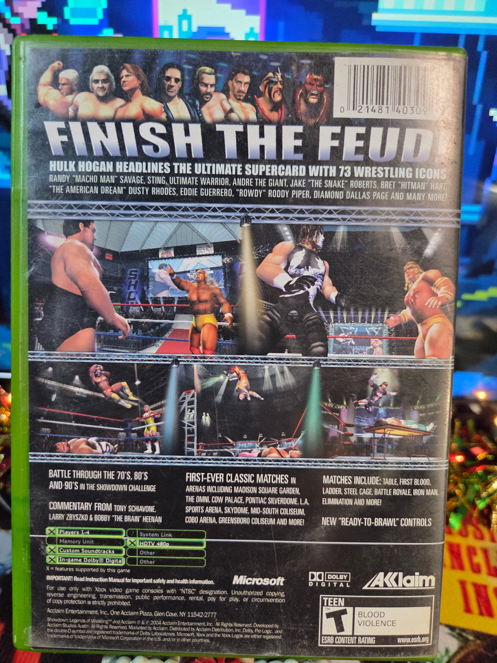 SHOWDOWN LEGENDS OF WRESTLING-XBOX