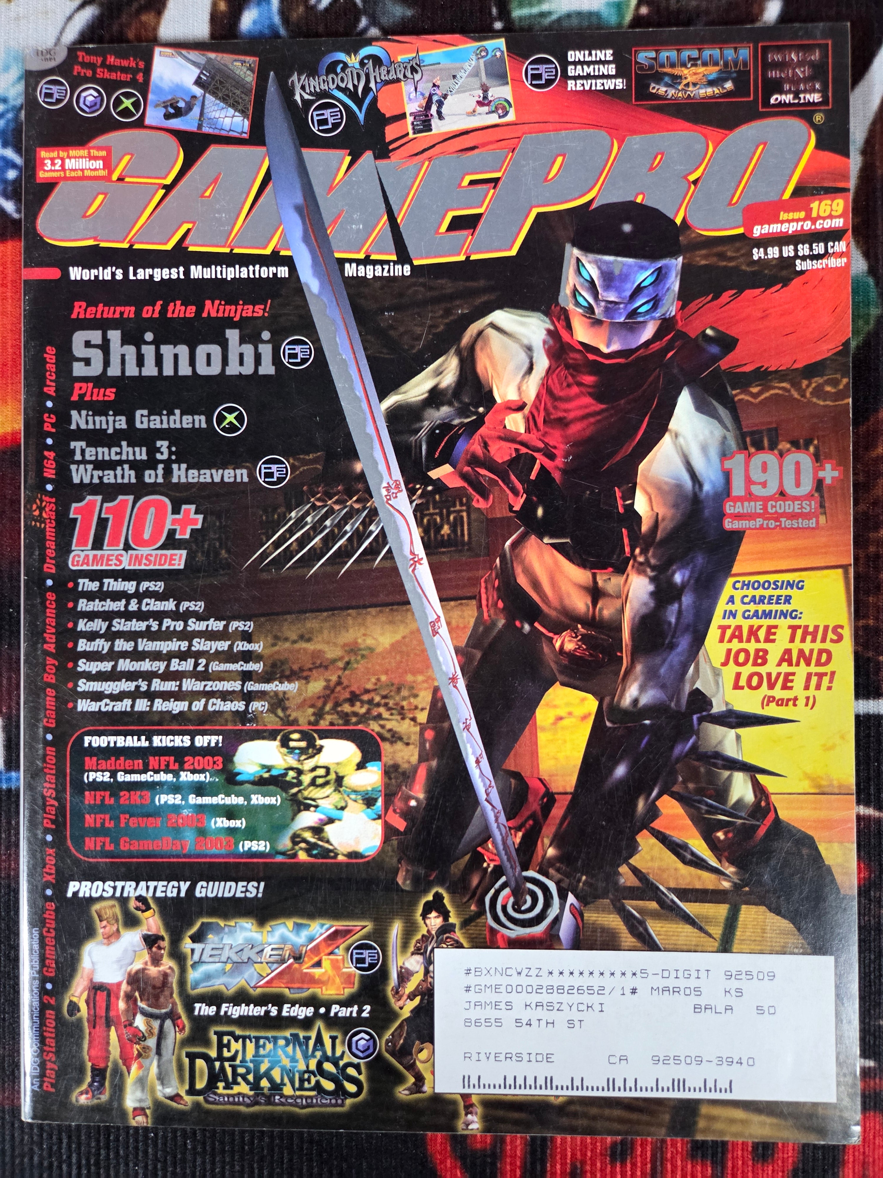 GAMEPRO MAGAZINE #169