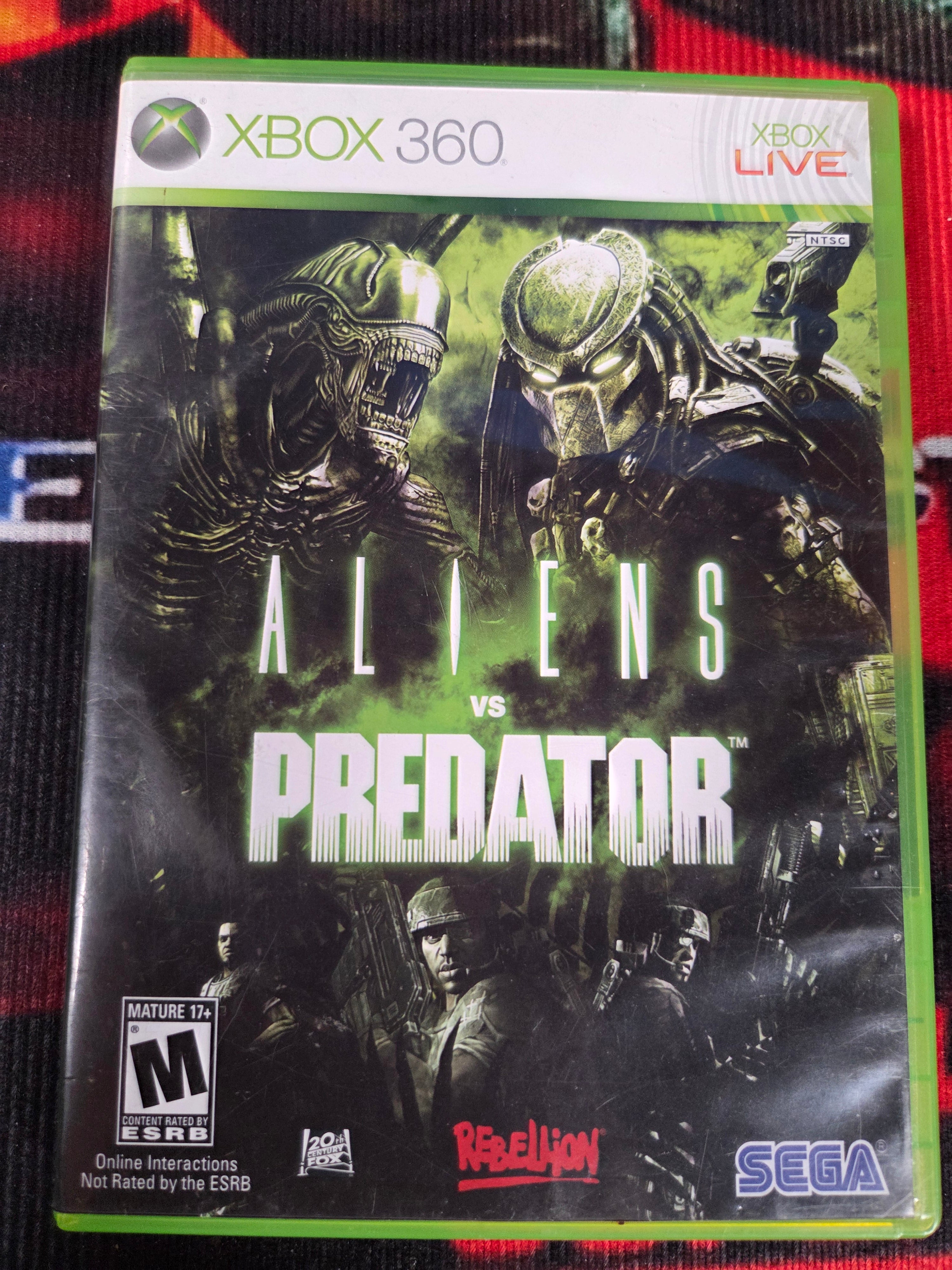 ALIEN VS PREDATOR- XBOX 360