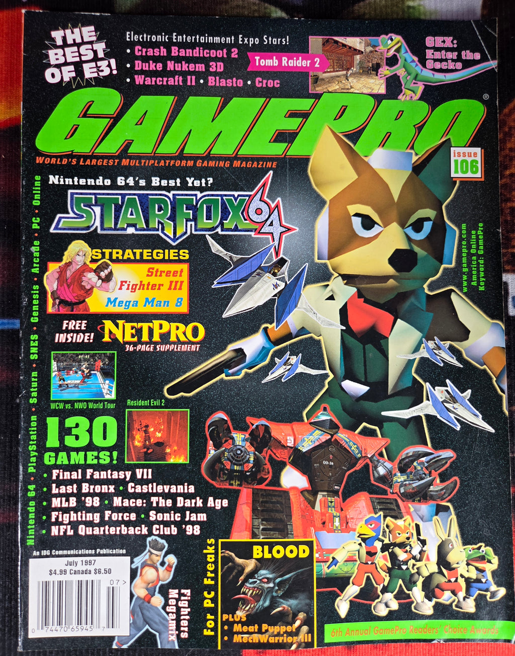 GAMEPRO MAGAZINE #106 STARFOX 64