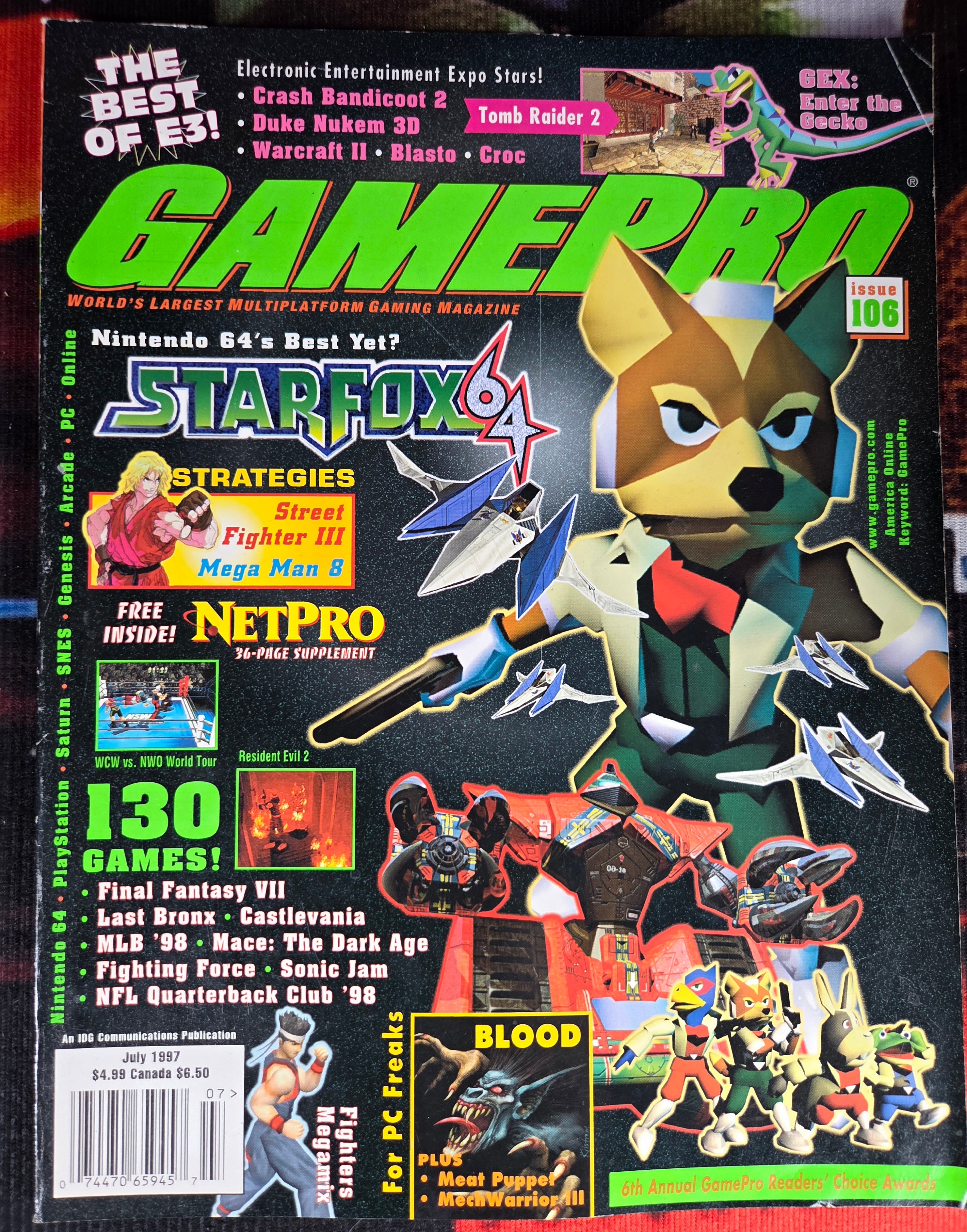 GAMEPRO MAGAZINE #106 STARFOX 64