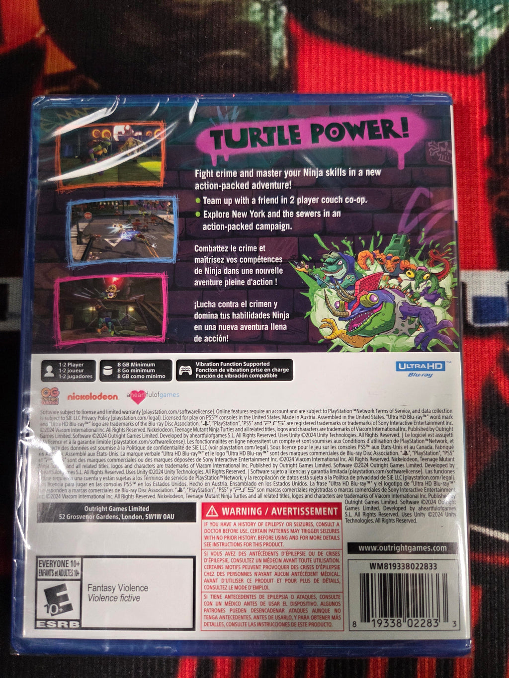 TEENAGE MUTANT NINJA TURTLES MUTANT UNLEASHED-PS5