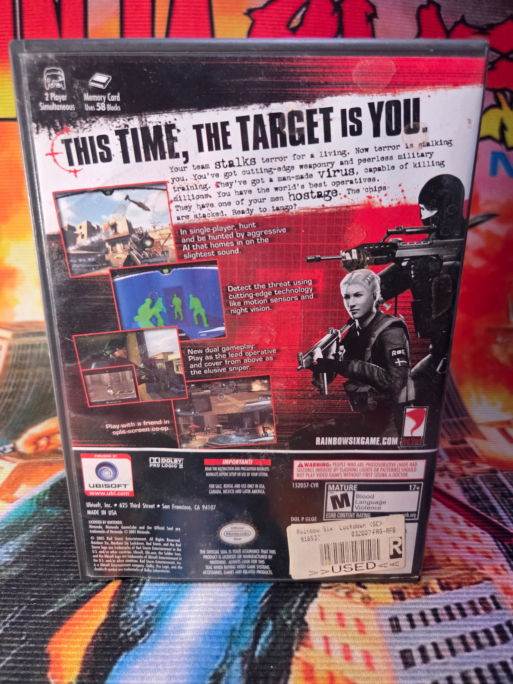 RAINBOW SIX LOCKDOWN-GAMECUBE