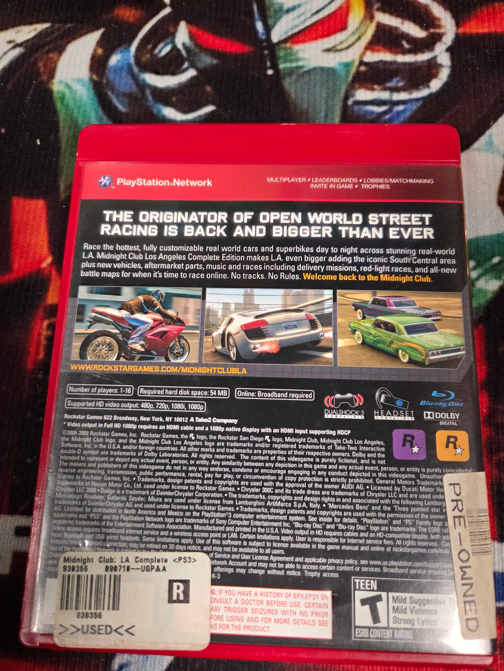 MIDNIGHT CLUB LOS ANGELES COMPLETE EDITION-PS3