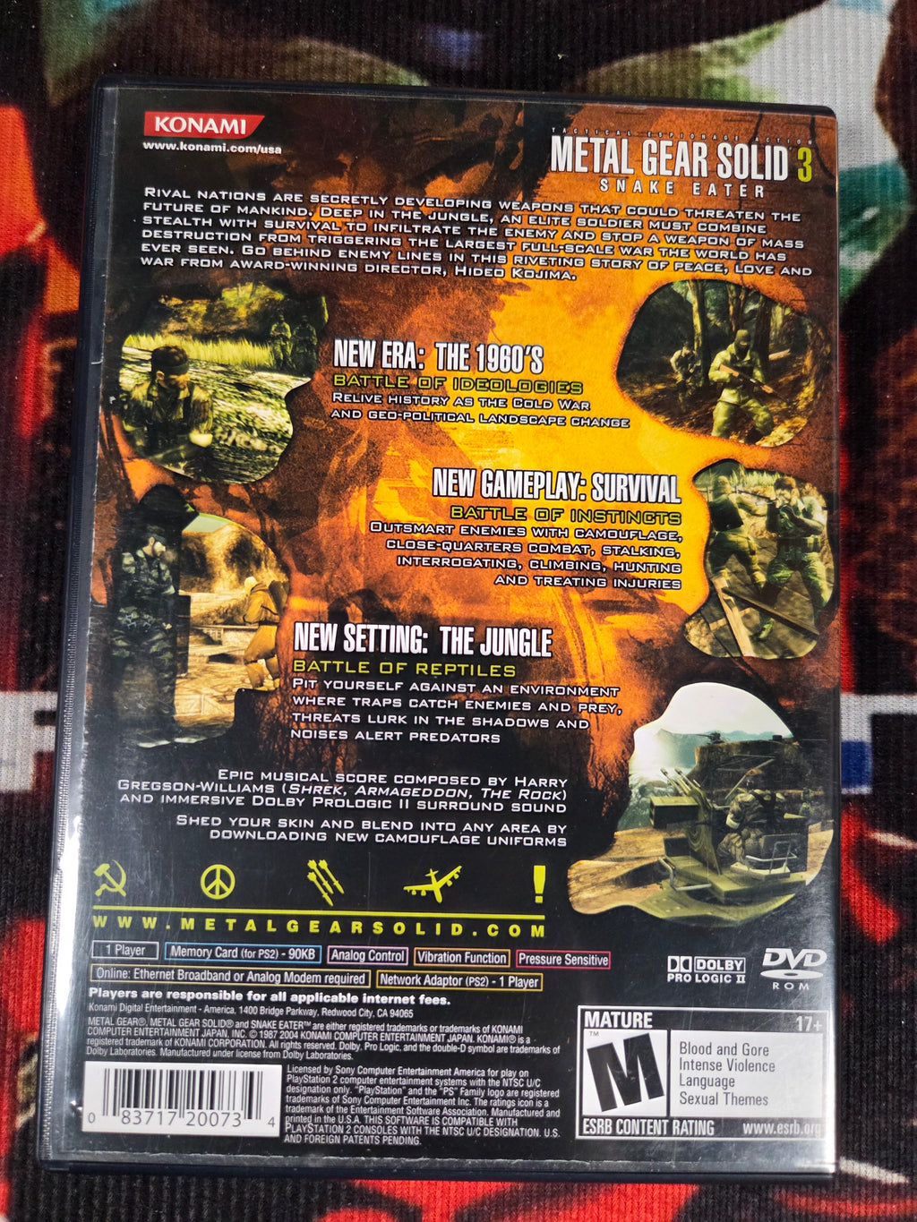 METAL GEAR SOLID 3 SNAKE EATER- PS2
