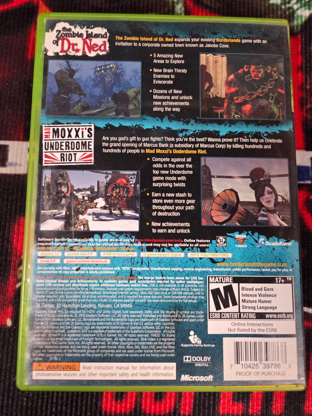 BORDERLANDS DOUBLE GAME ADD ON PACK-XBOX 360
