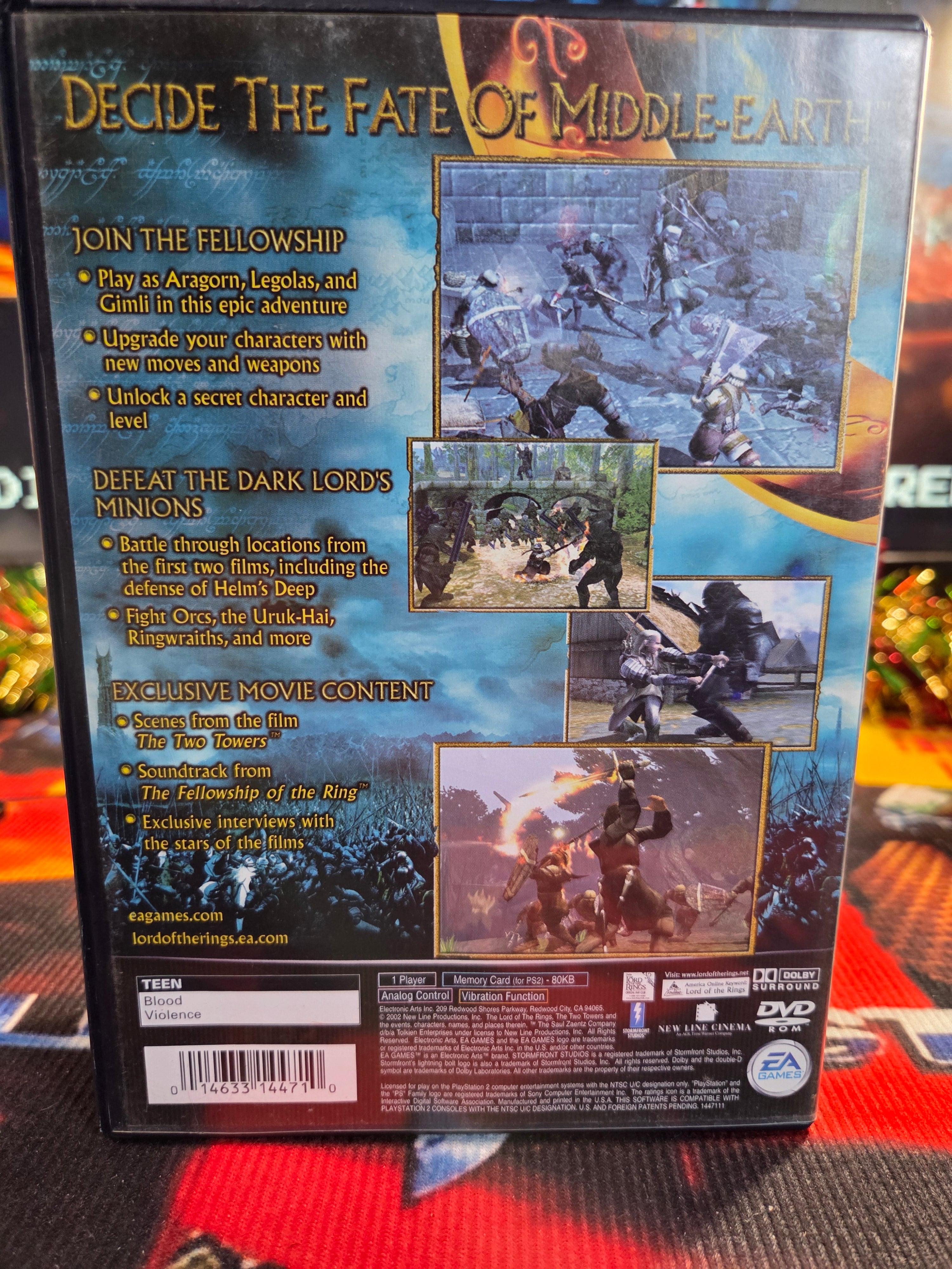 THE LORD OF THE RINGS THE TWO TOWERS-PS2